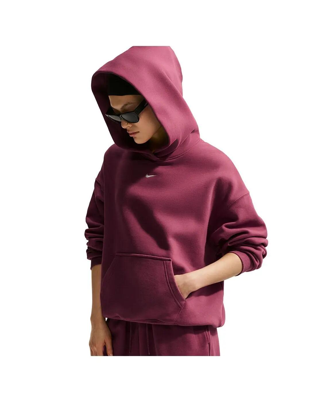 Sweat-shirts polaires pour femmes Nike Studio fleece Rose. 5/5