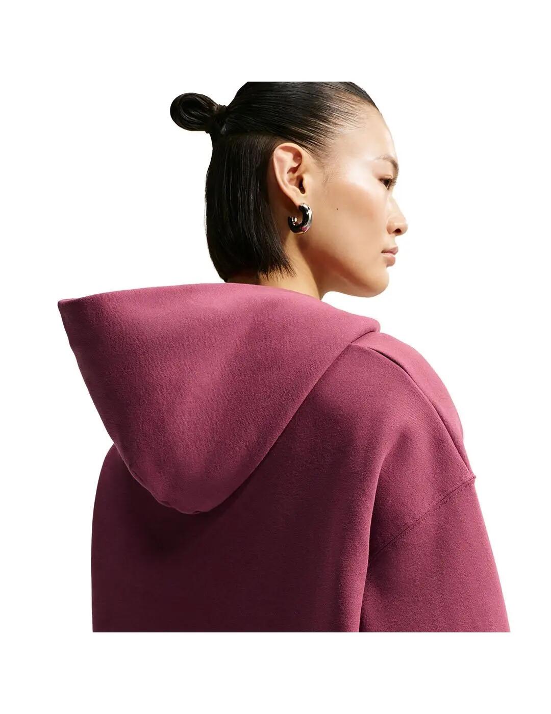 Sweat-shirts polaires pour femmes Nike Studio fleece Rose. 4/5