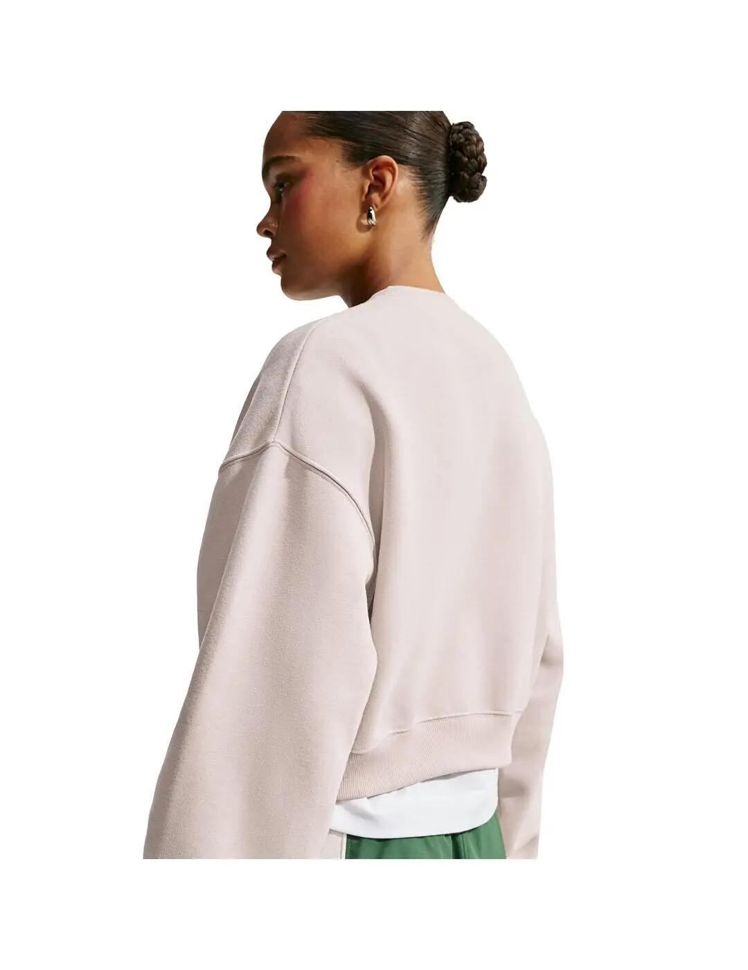 Camisolas de lã polar para Mulher Nike Studio fleece Bege. 2/5