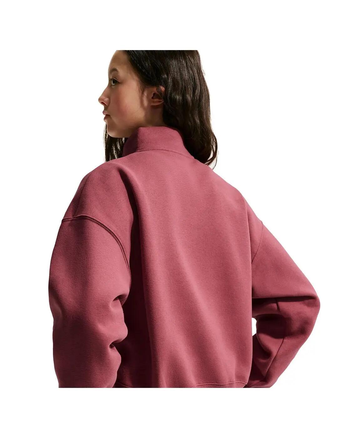 Sudaderas jerseys polares para Niña Nike Studio fleece Granate 2/6