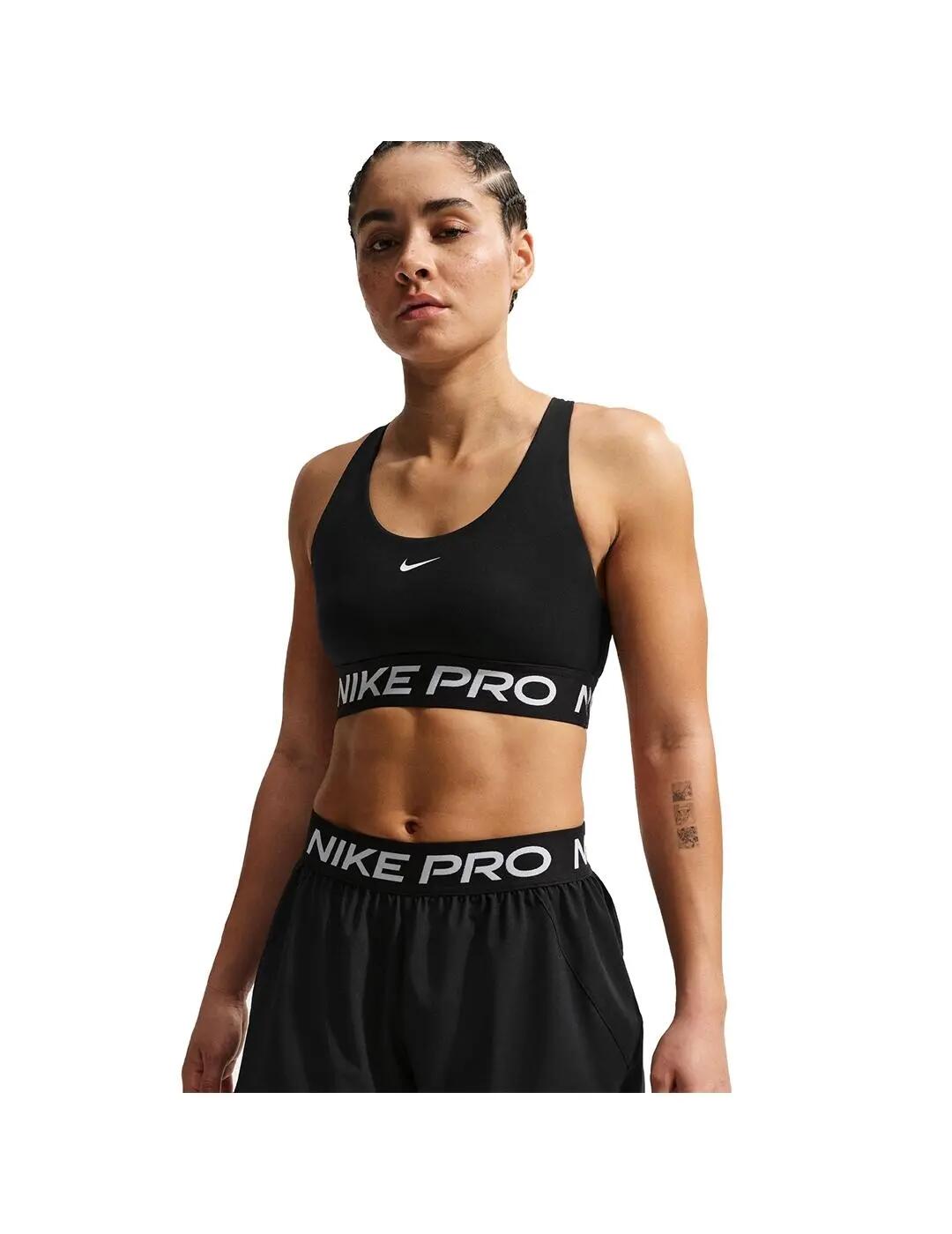 Calções para mulher Nike Pro Preto. 3/4