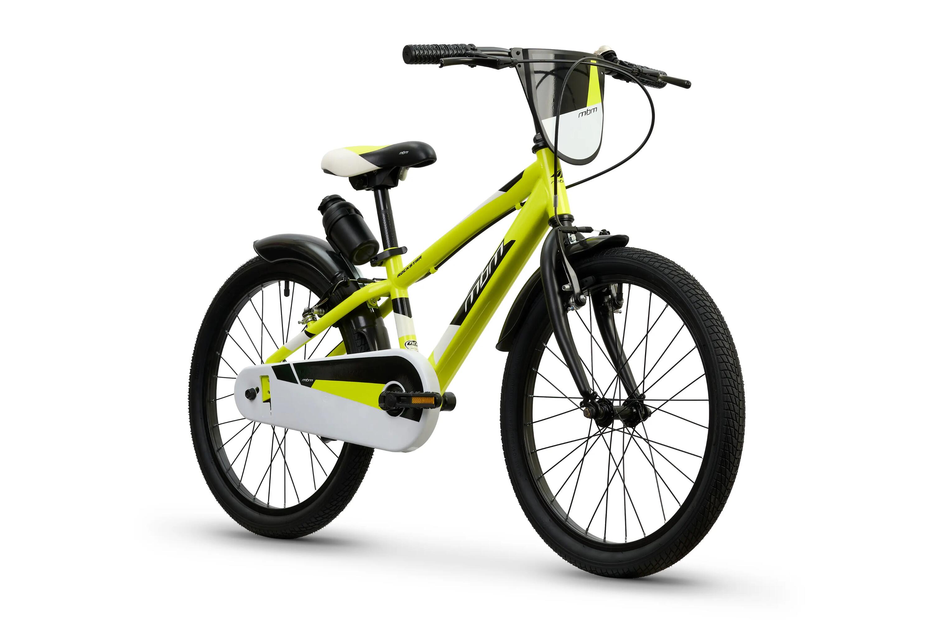 Rower Dziecięcy ROCKSTAR 20" z Bidonem Lekki Żółty 2/6