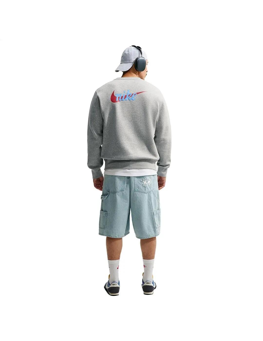 Sudaderas jerseys polares para Niño Nike Club Gris 5/5