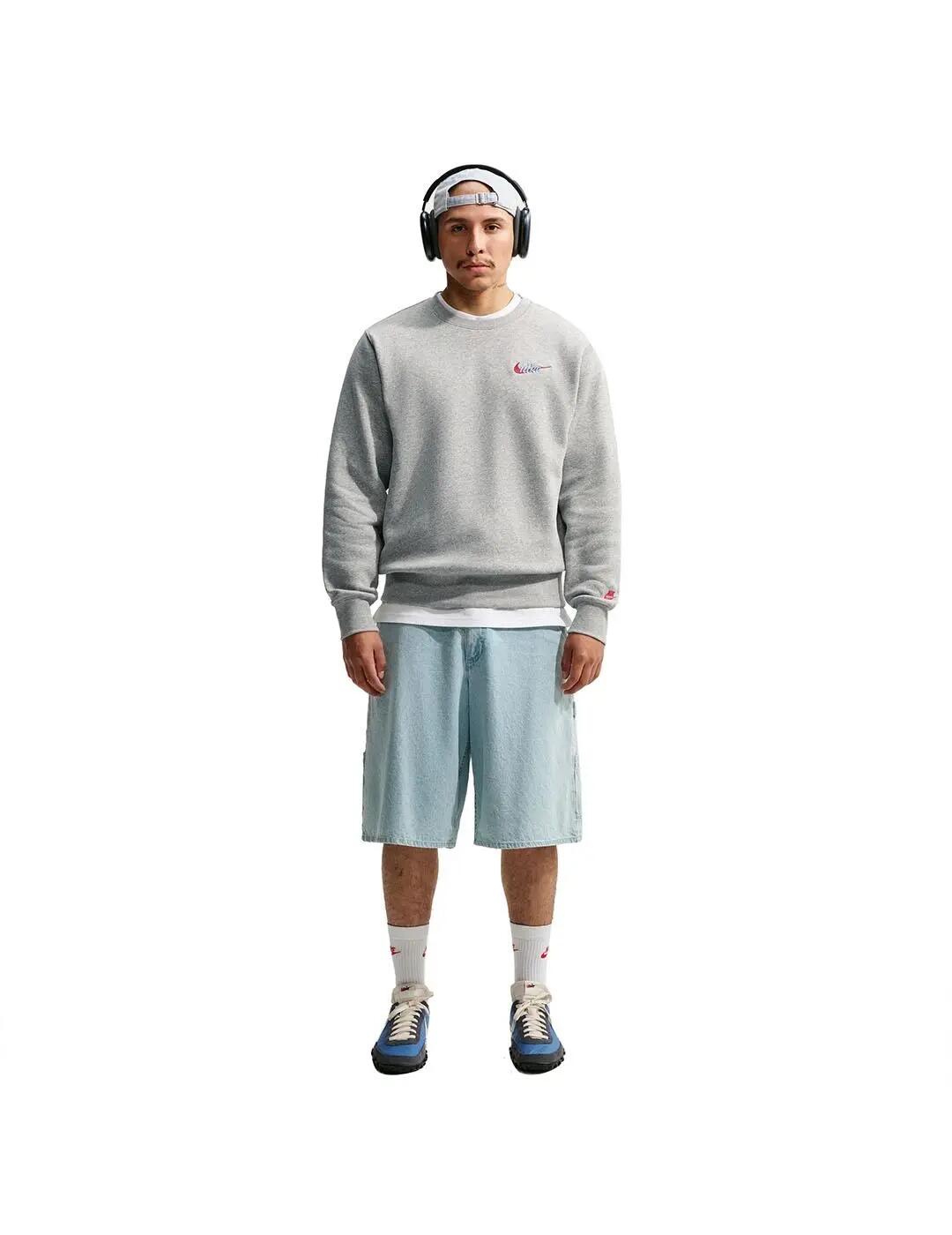 Sudaderas jerseys polares para Niño Nike Club Gris 4/5