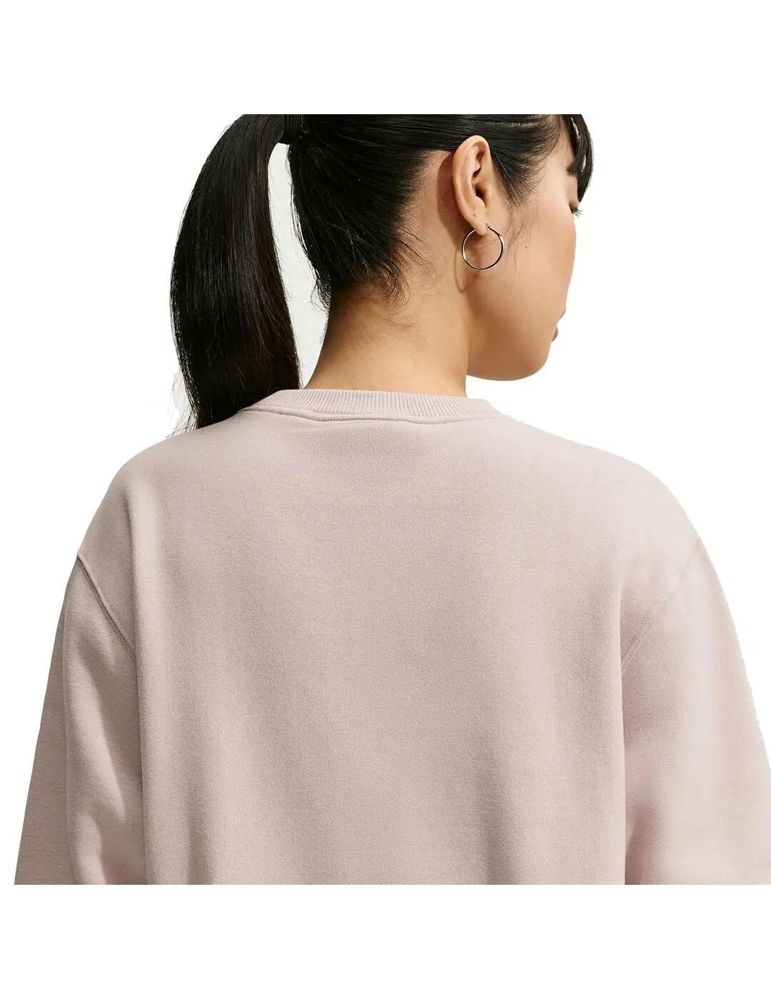 Sudaderas de polar para mulher Nike Studio fleece Bege. 5/5