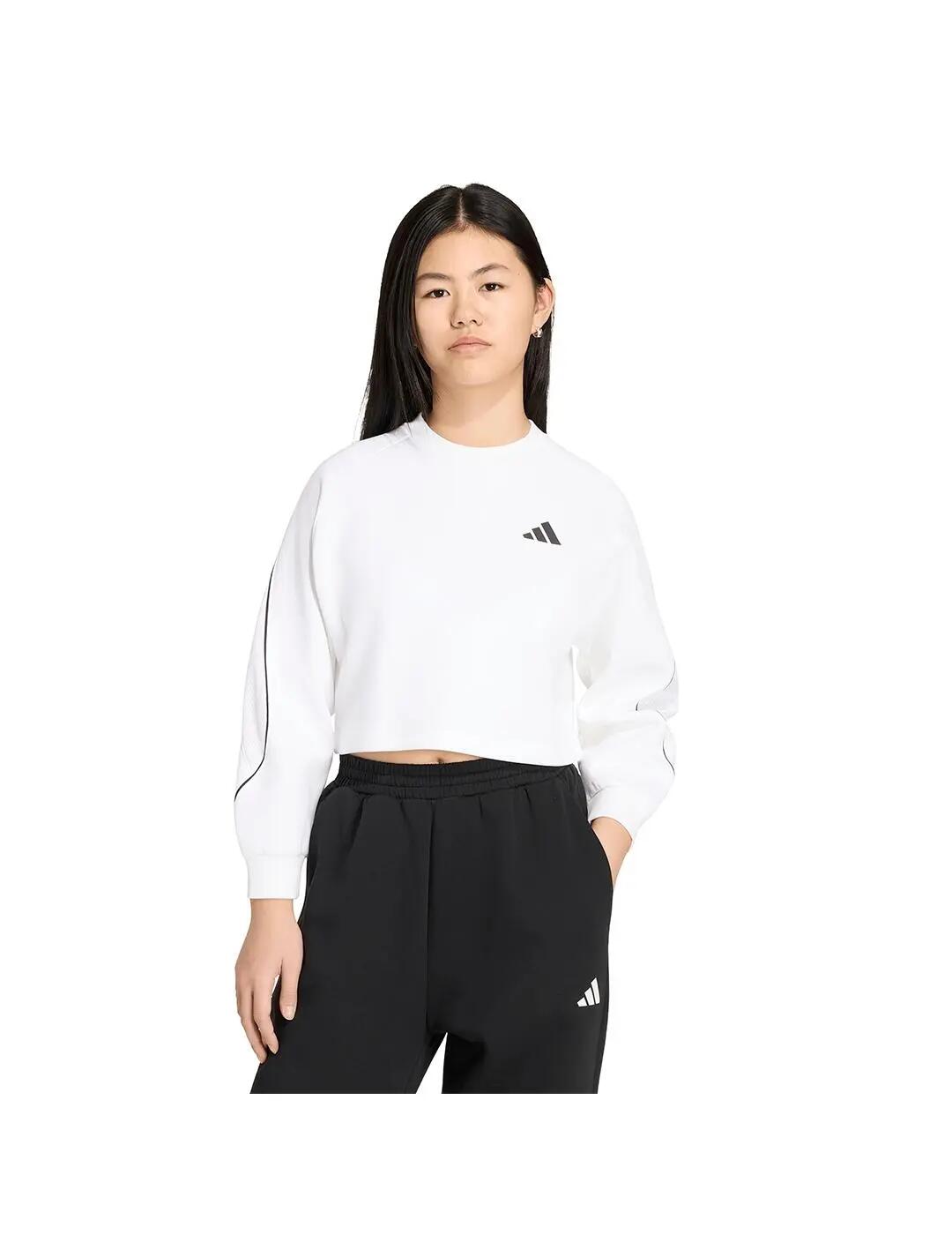 Sweatshirts polaires pour enfant Adidas Stadium Blanc. 2/5