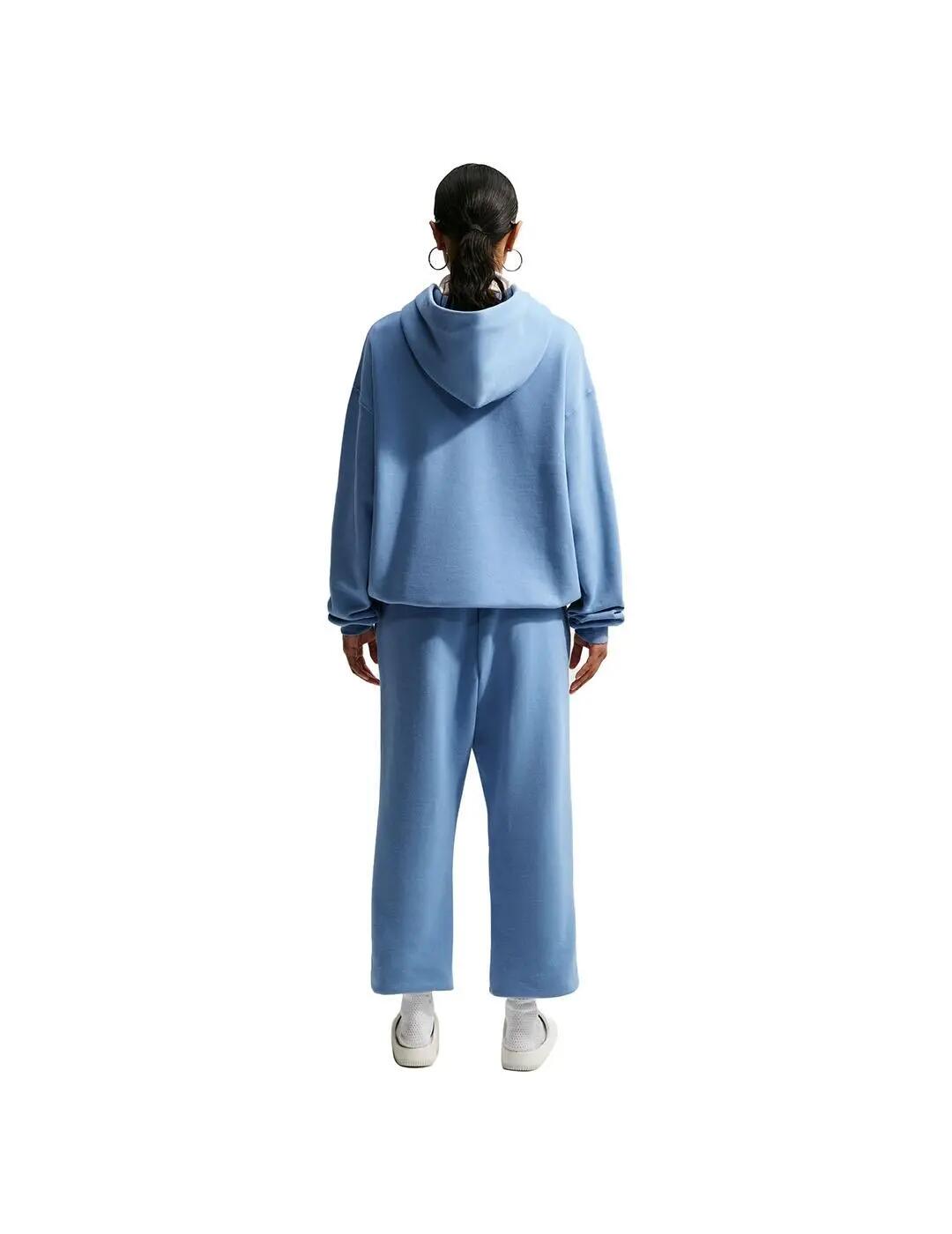 Sudadera com capuz de lã polar para Mulher Nike Studio Azul. 3/5