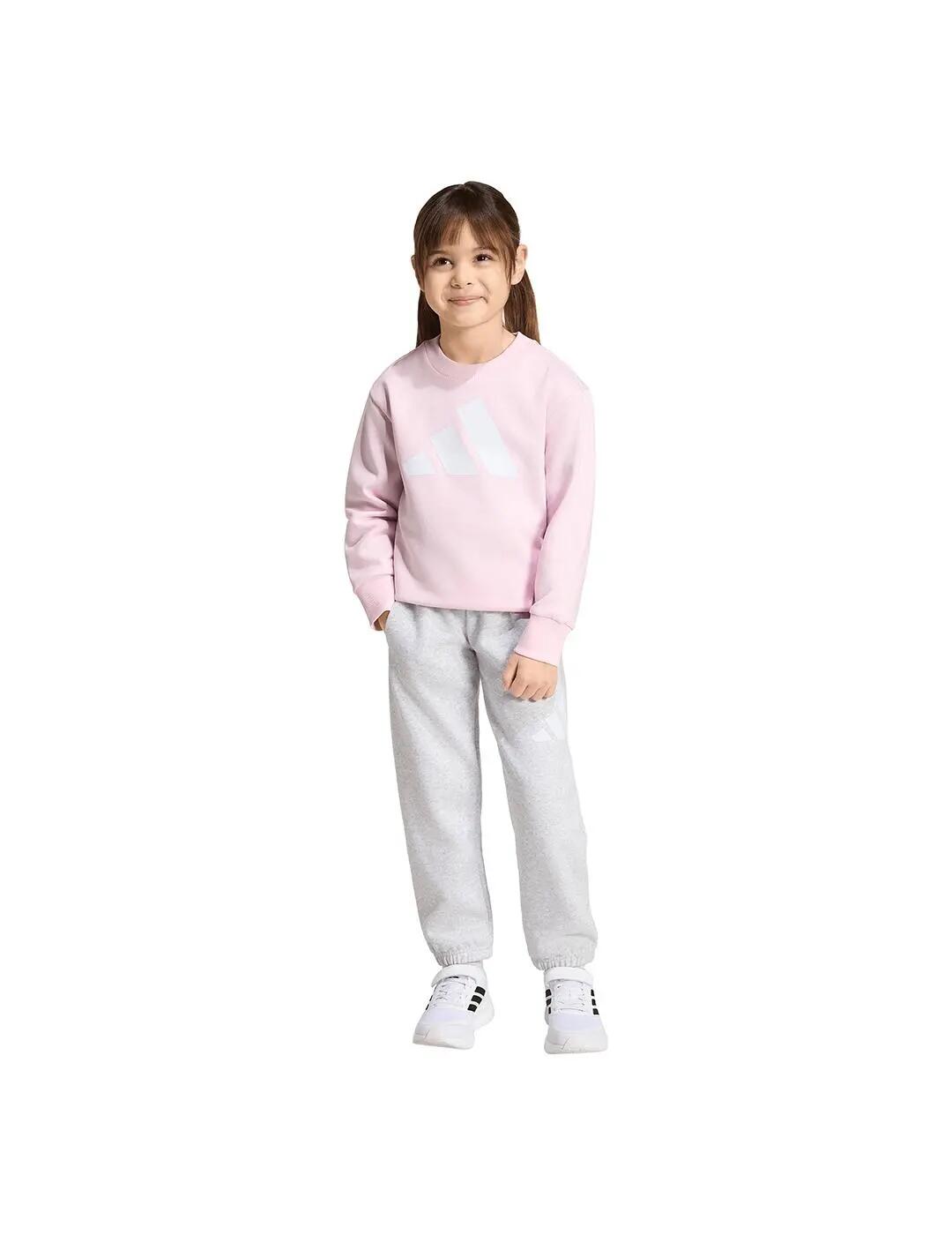 Sweatshirts polaires pour fille Adidas Essentials Rose. 2/12