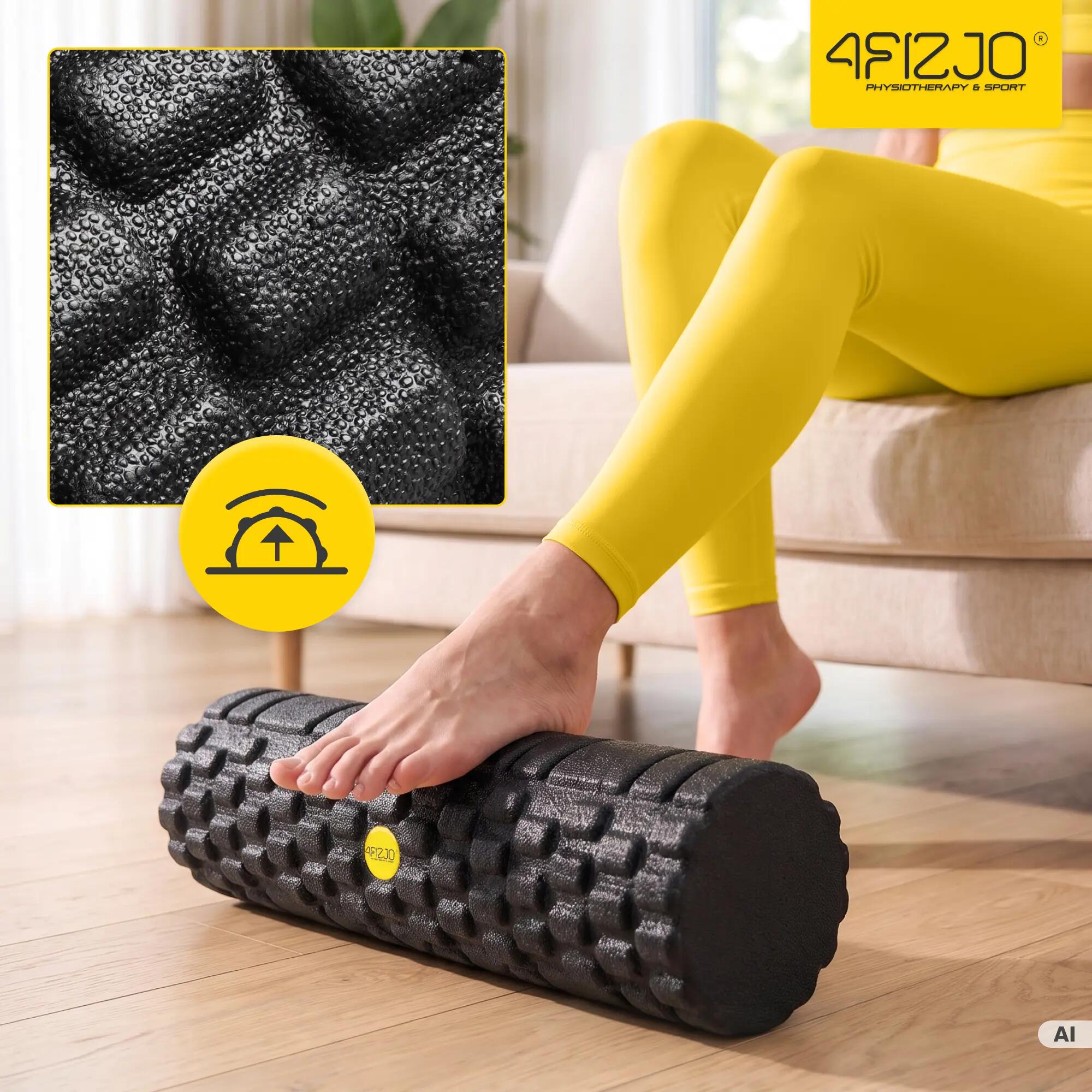 Roller do masażu z wypustkami 45cm wałek piankowy EPP 4FIZJO 5/14