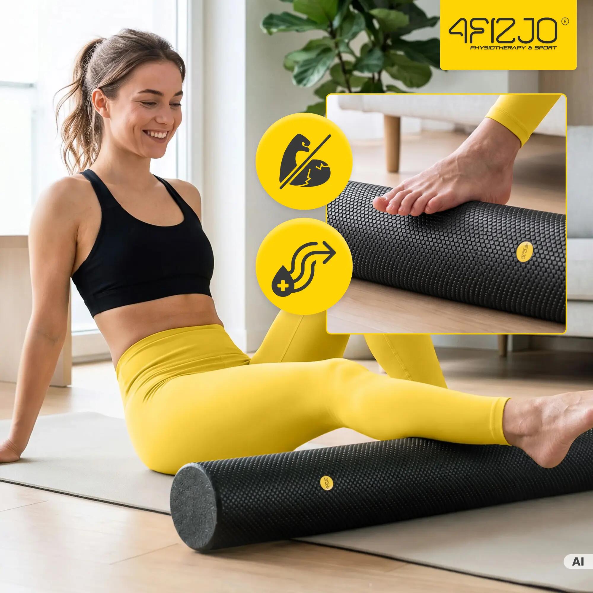 Wałek do masażu z wypustkami roller pianka EPP 4FIZJO 3/15