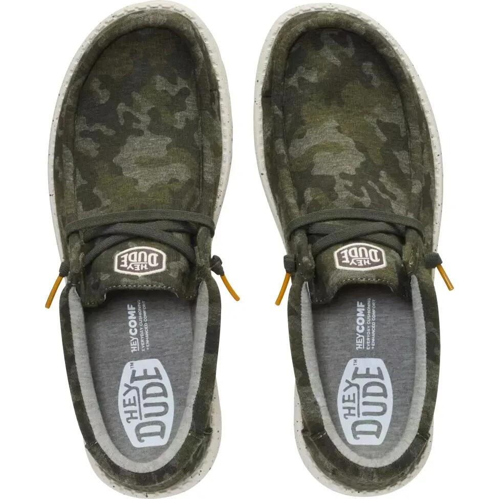 HeyDude Męskie Mokasyny Wally Stretch Jersey Camo 5/6