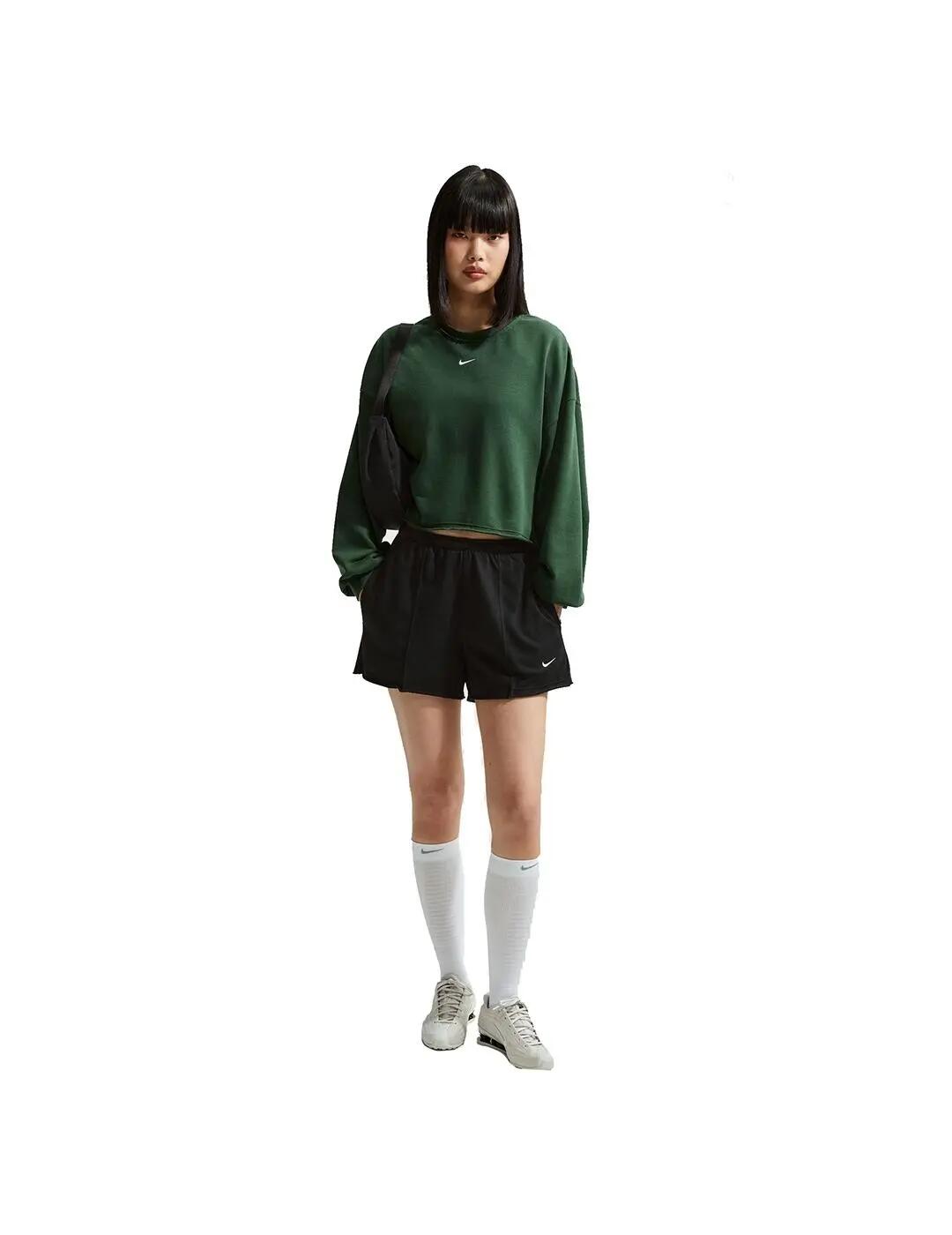 Shorts pour femme Nike Chill terry noir. 3/4