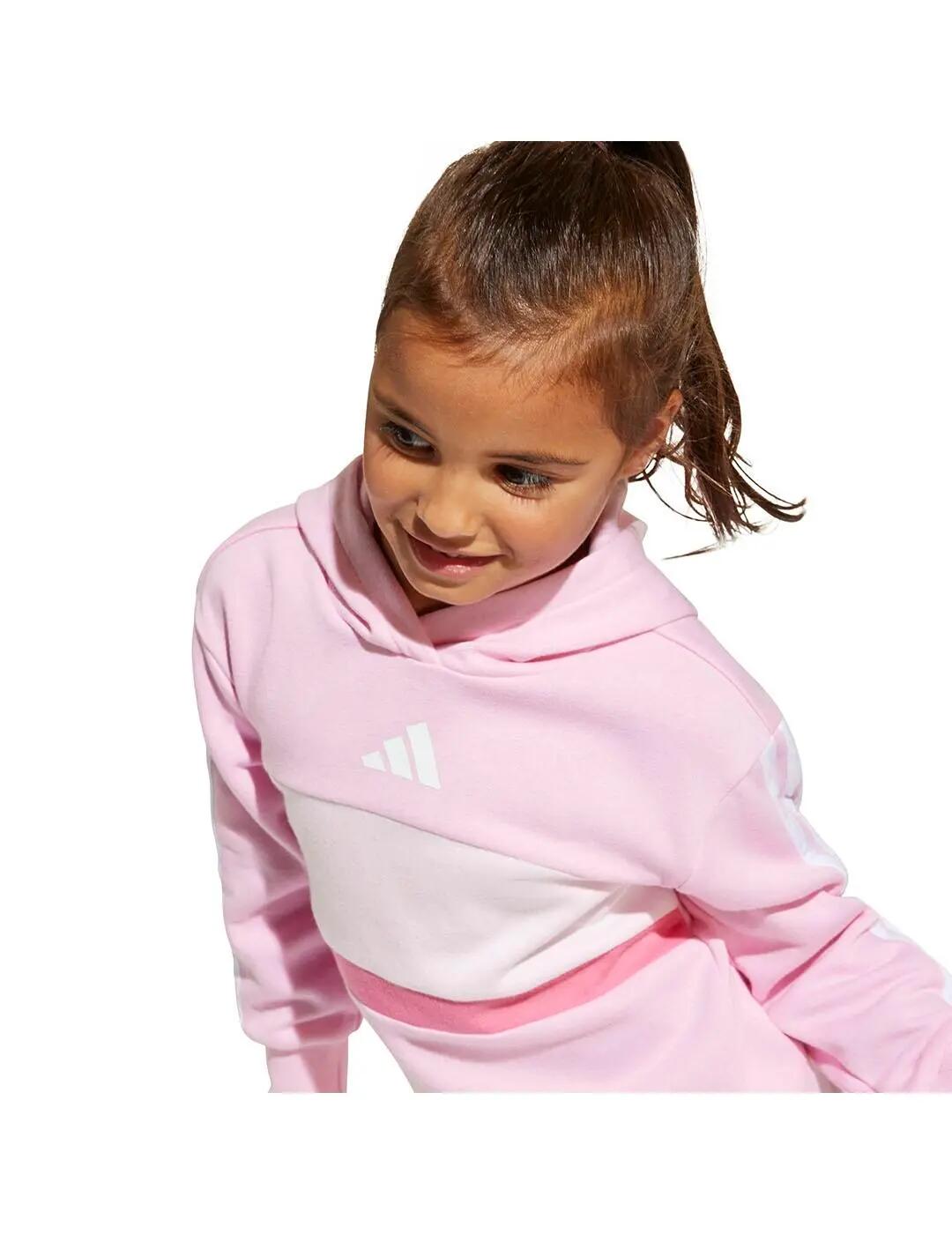 Set per bambina Adidas Essentials tiberio Rosa. 5/7
