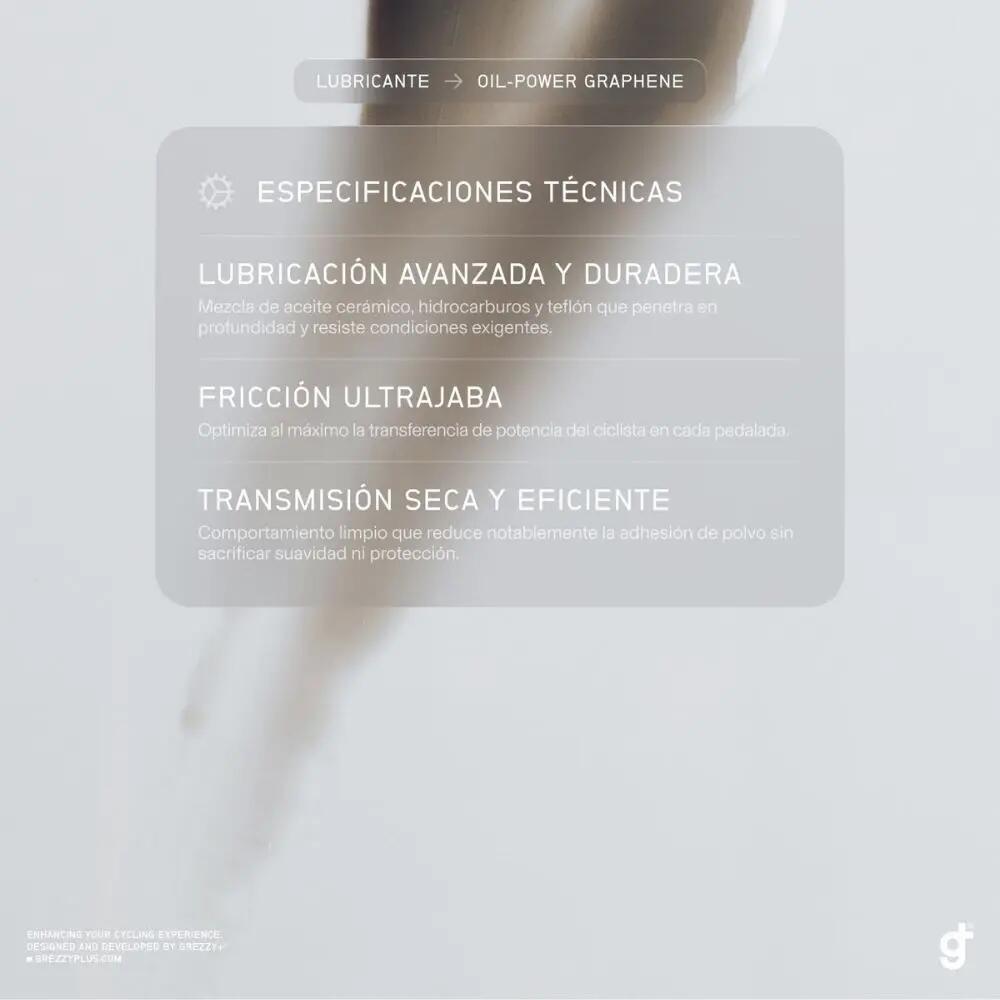 Lubrificante à base de óleo Oil-Power Graphene 30 ml ciclismo Grezzy+ 2/3