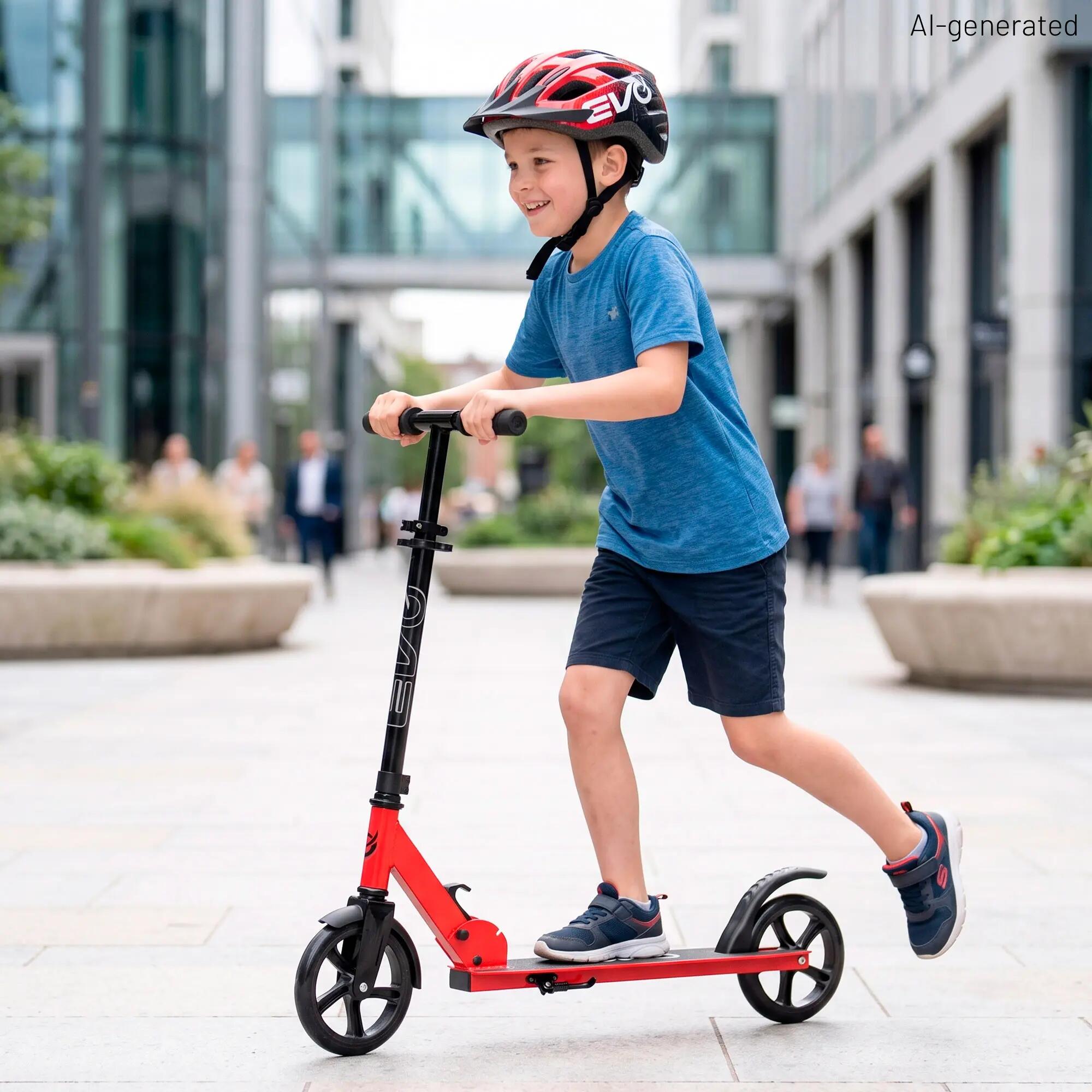 Patinete dobrável vermelho +8 anos EVO 3/7