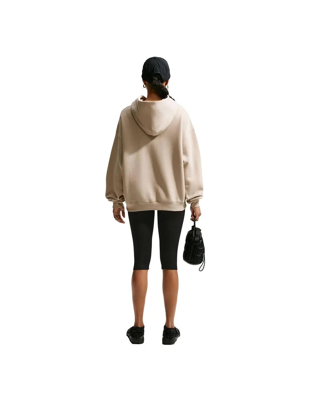 Sudaderas jerseys polares para Mujer Nike Studio fleece Beige 5/5