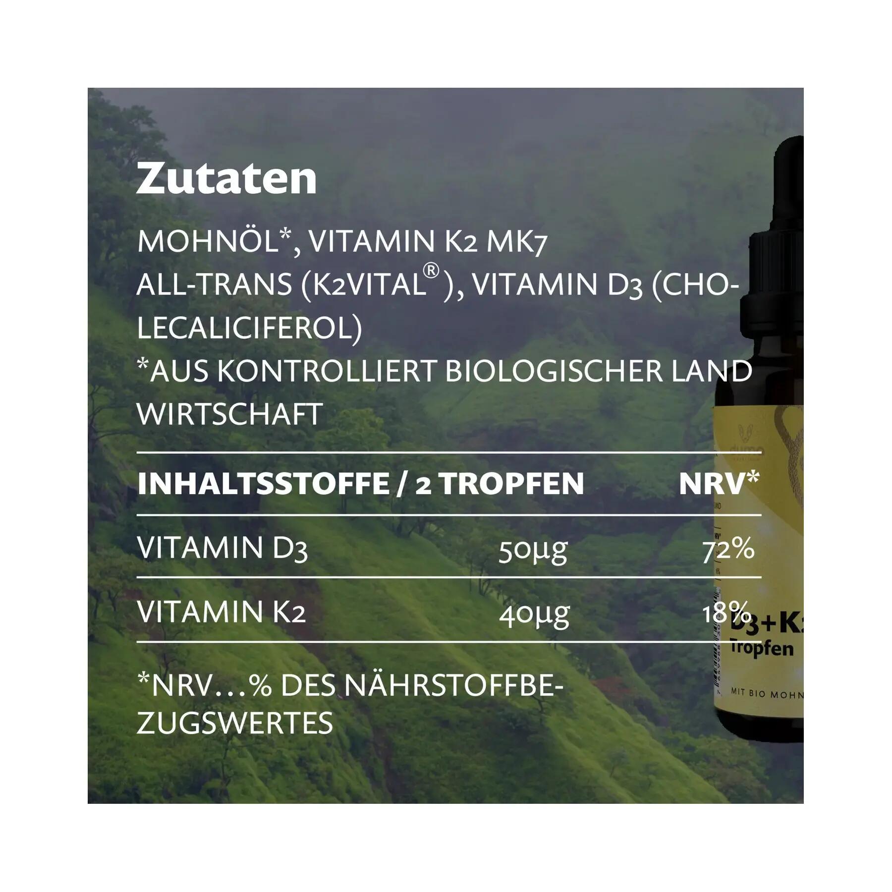 Gocce di vitamine D3 e K2 MK-7 - 30 ml 3/6