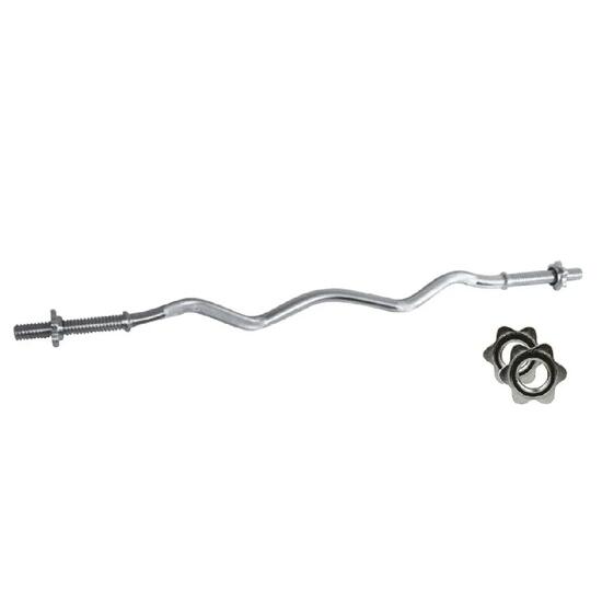 TOORX Bilanciere Curl 120 cm Ø25 mm | Impugnatura Antiscivolo | Max 130 kg