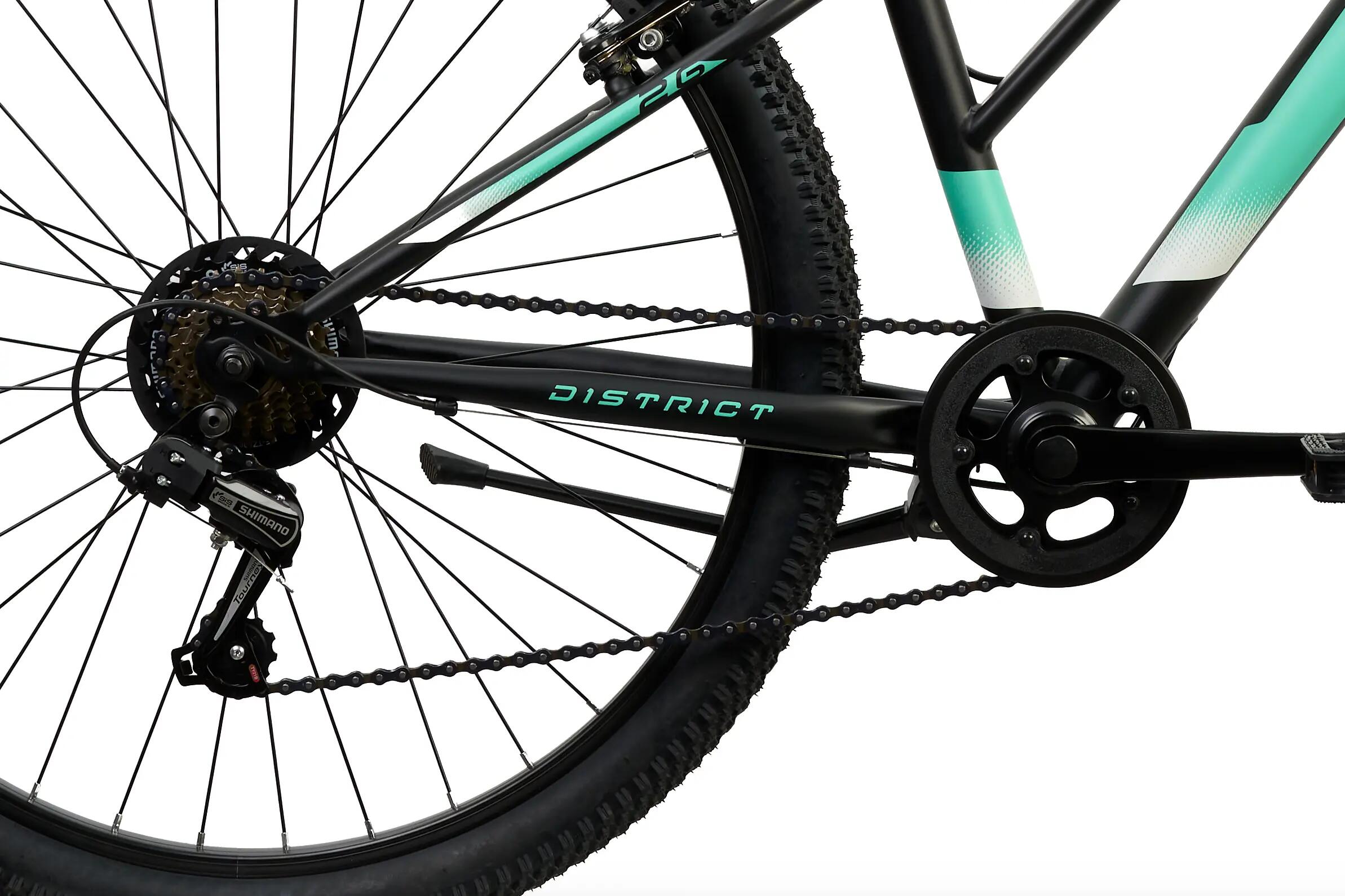 Rower Górski MTB Dziecięcy DISTRICT 26" Amortyzacja 7 biegów Shimano Niska Rama 4/6