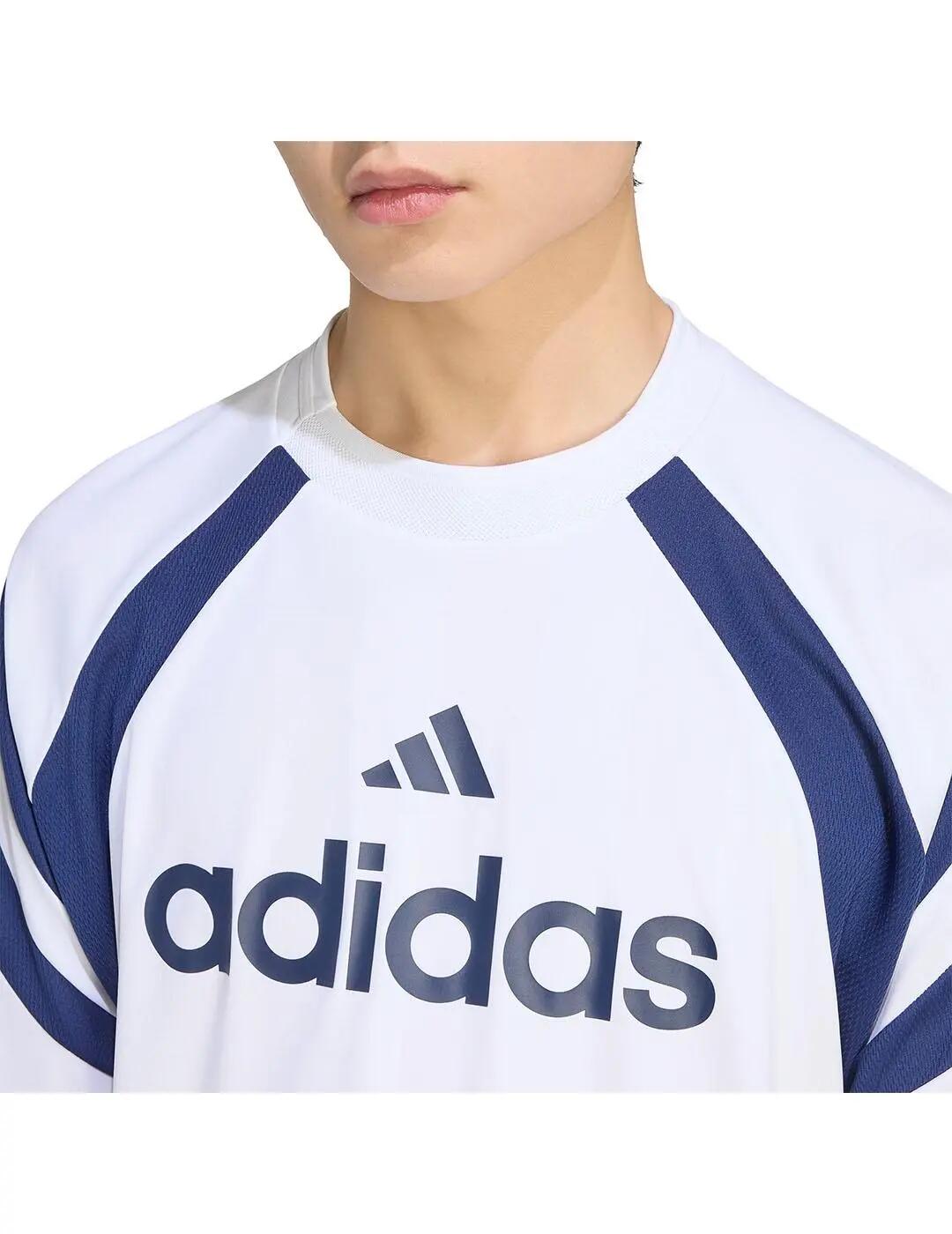 T-shirt pour Homme Adidas Tiro Blanc. 4/5