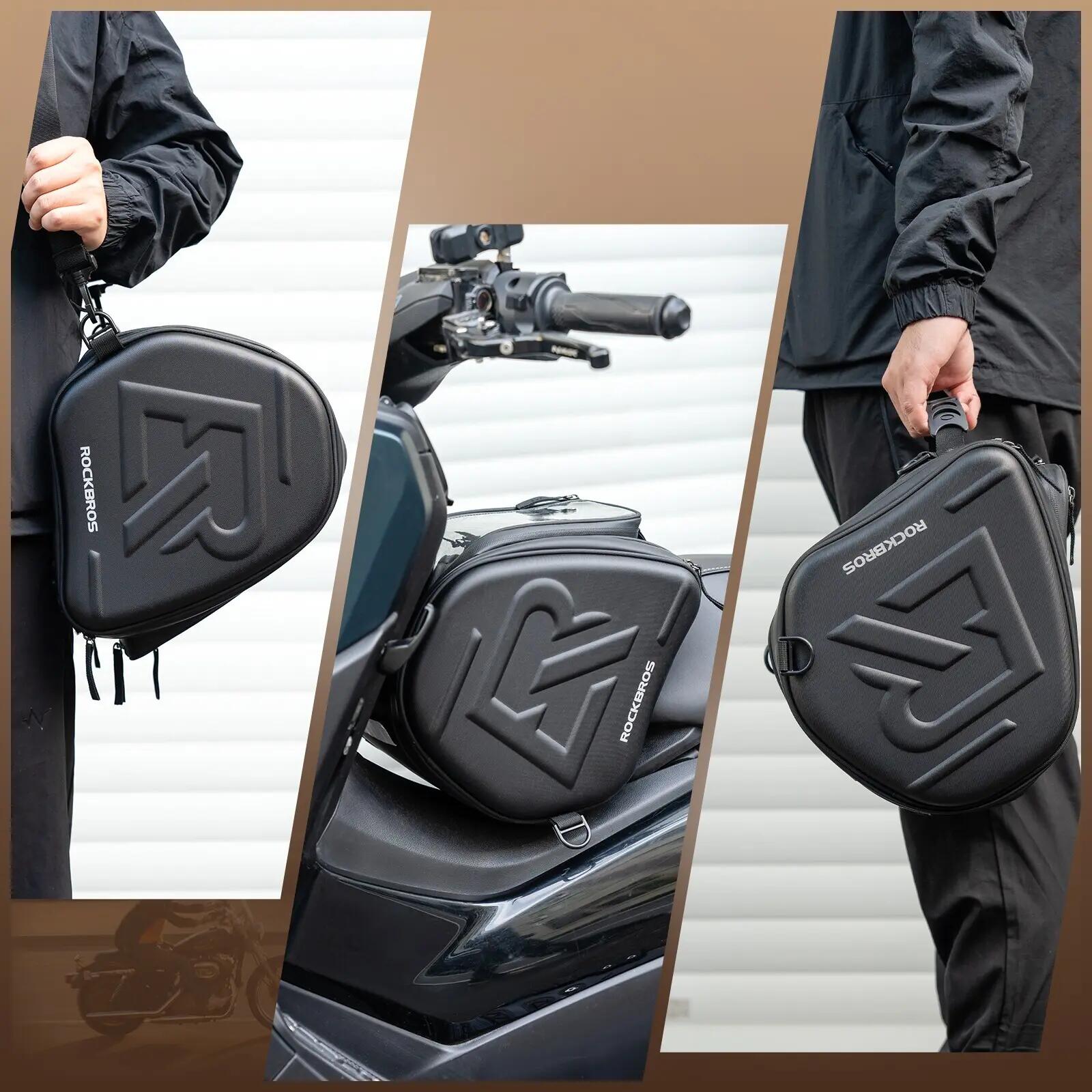 Sacoche de réservoir moto 14L avec coque EVA et poche téléphone 6/7