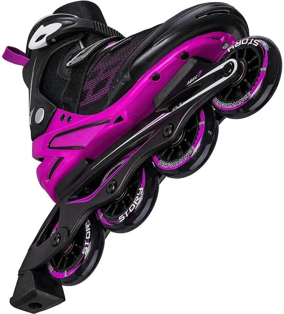 Skeelers - Inline fitness - Unisex - Comfortabel, duurzaam - Twilight - Paars 4/7