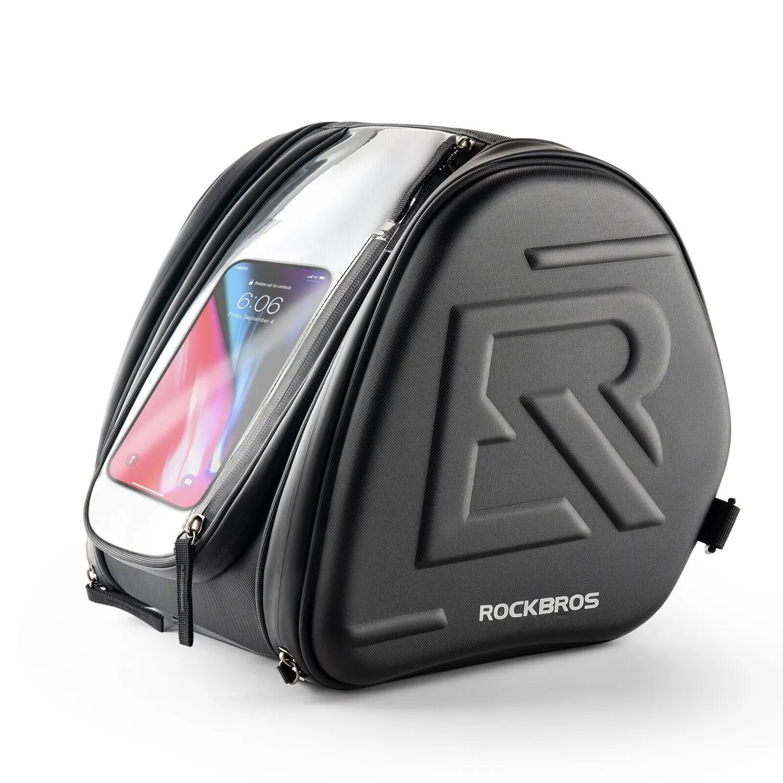 Sacoche de réservoir moto 14L avec coque EVA et poche téléphone 2/7
