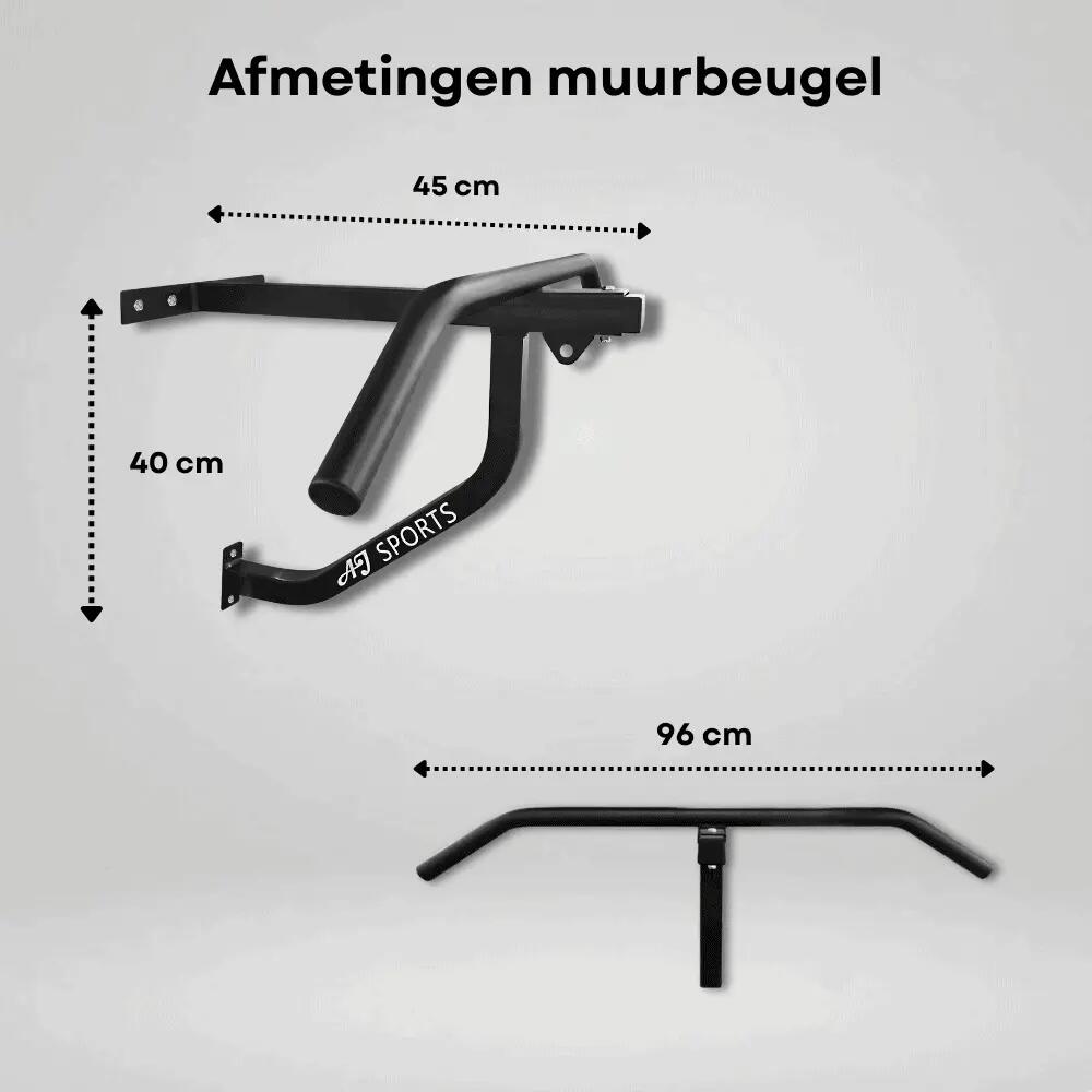 Muurbeugel Bokszak met optrekstang - Belastbaar tot 150kg 5/6