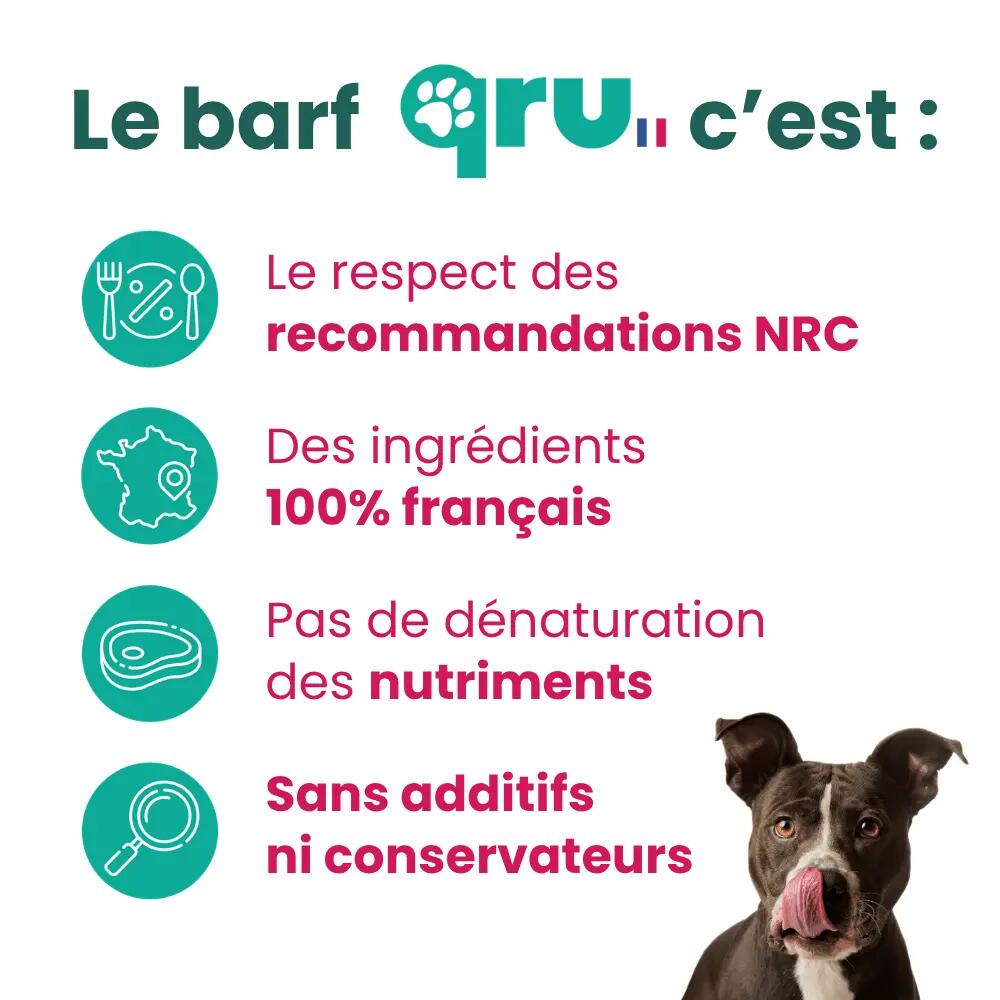 Repas BARF chien – Poulet Intro − 10 x 450 g 4/7