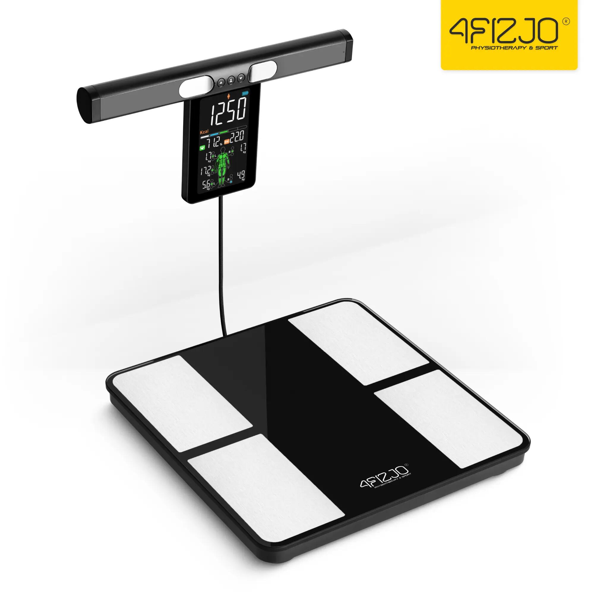 Waga łazienkowa z analizą składu ciała BodyVision inteligentna szklana 4FIZJO 12/14
