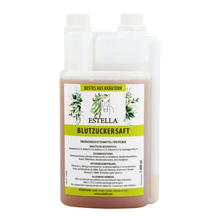 Blutzuckersaft - Kräutersaft für Pferde