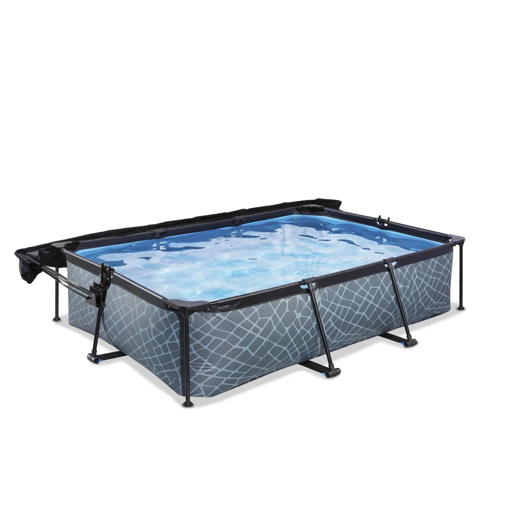 Piscina 300x200x65cm con toldo y bomba de depuración 2/7