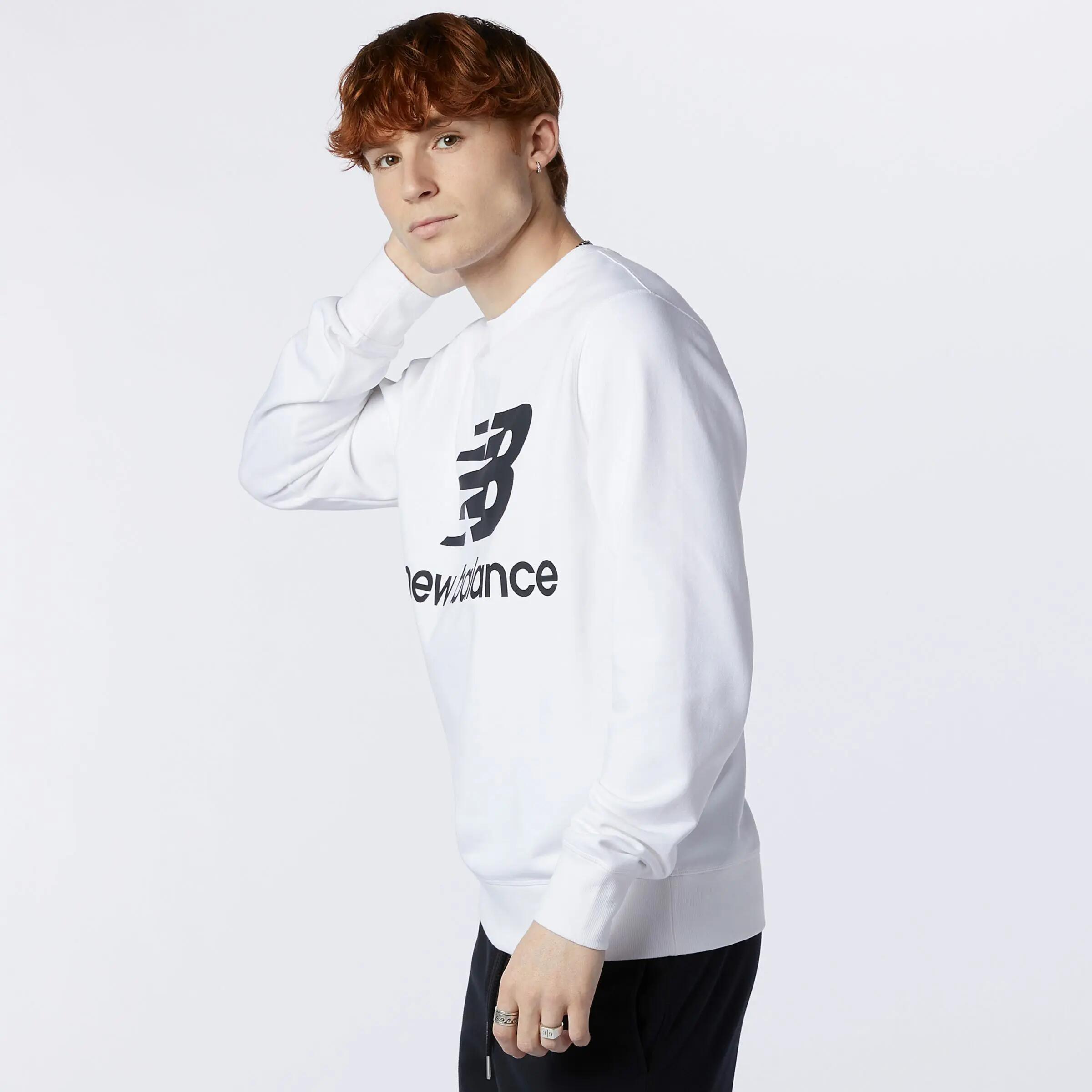 Sudadera New Balance essentials stacked logo crew 2/5