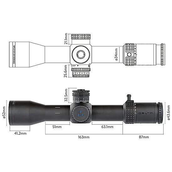 Lunette de tir Delta Optical Stryker HD 3.5-21X44 FFP (DLR-1) 4/6