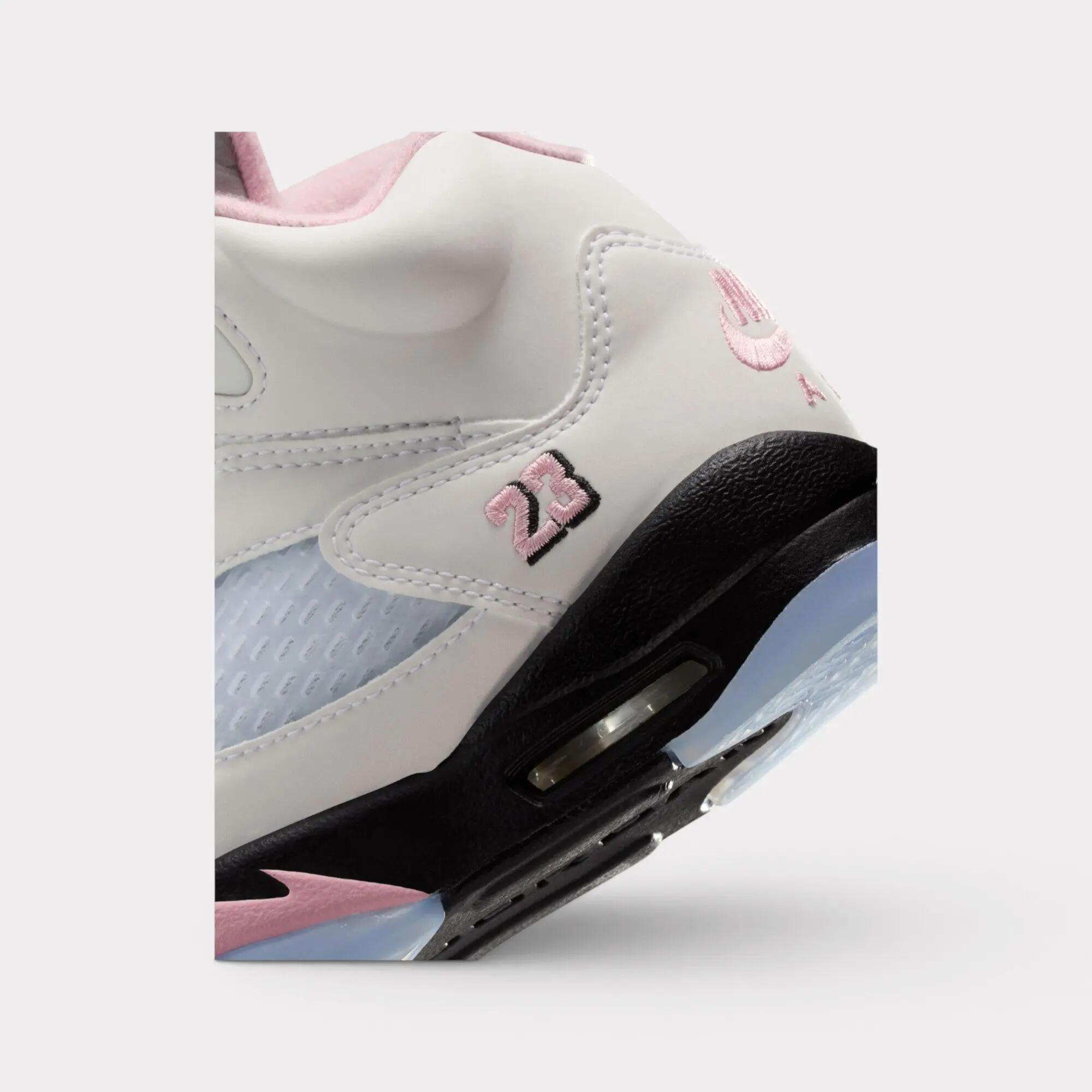 Jordan Air Jordan 5 Retro OG - White / Medium Soft Pink / Black 7/7