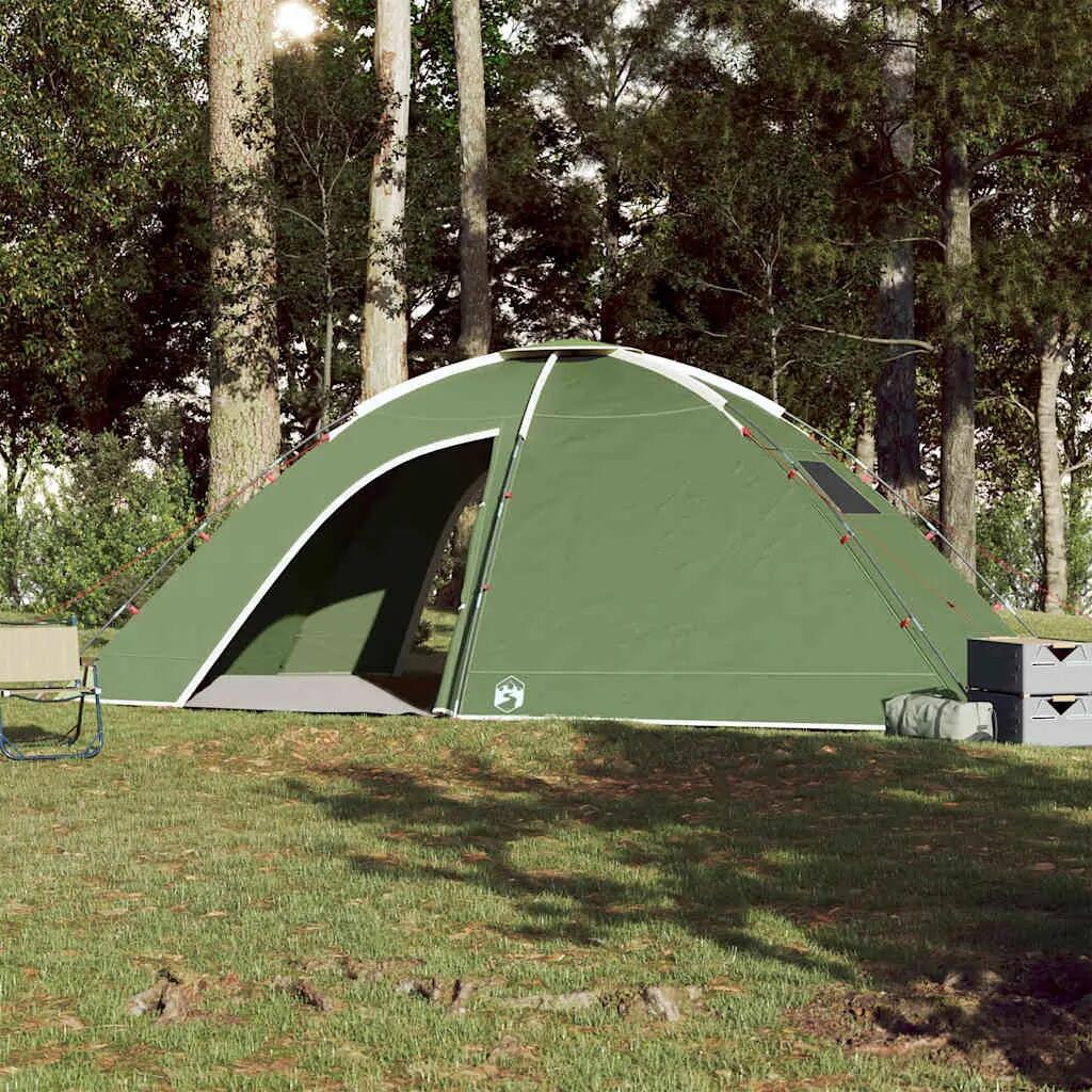 Vidaxl Tente 8 Personnes Étanche Verte pour Campeurs Aventureux 3/7