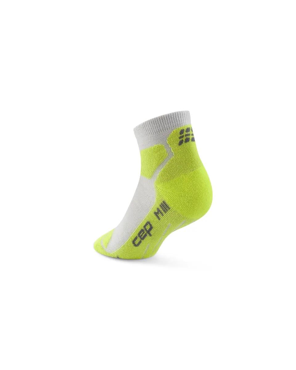 Șosete compresie hiking CEP Hiking Light Cushion Low Cut W - gri/lime acid 3/5