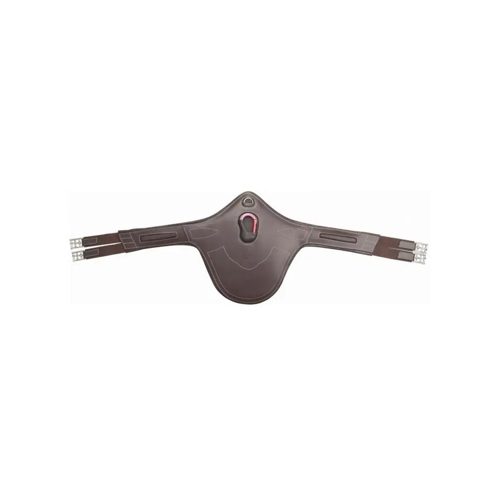 Luxury riding girth in grained leather T de T