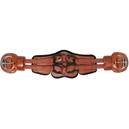 Sangle pour cheval avec rembourrage en vachette noire Stübben Equi-Soft Western