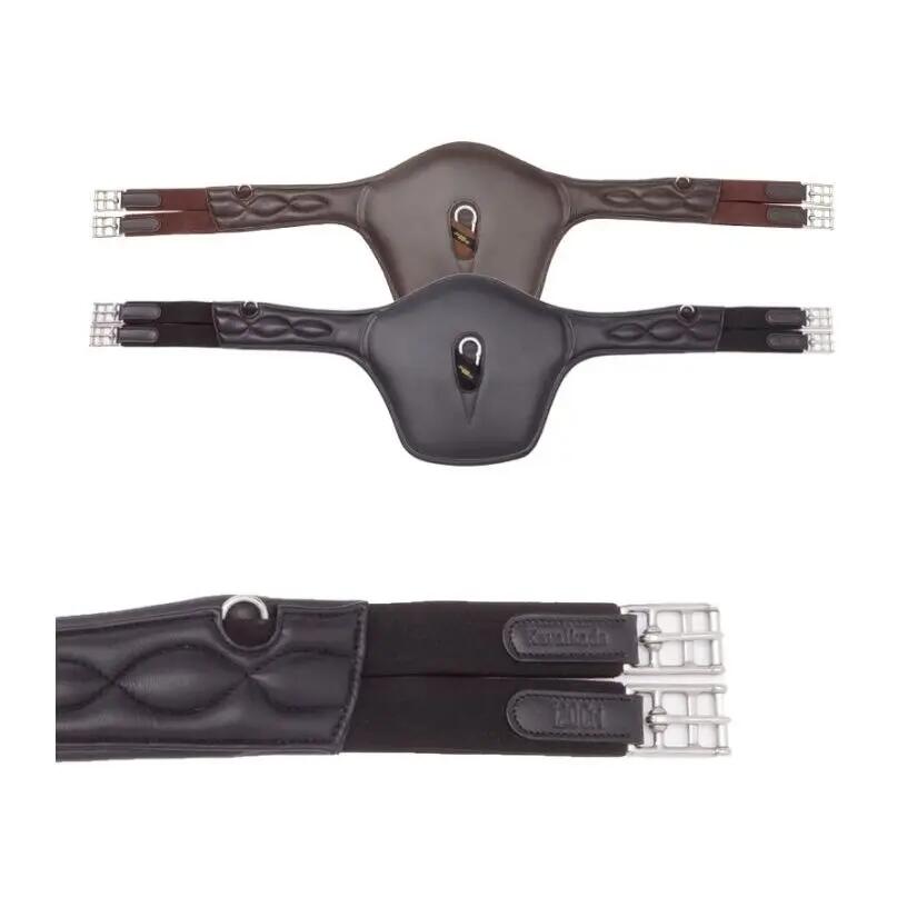 Sangle pour cheval avec élastique double face en cuir Kavalkade Soft'n Safe 2/4
