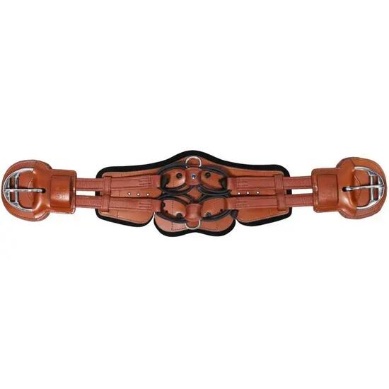 Sangle pour cheval avec rembourrage en vachette noire Stübben Equi-Soft Western