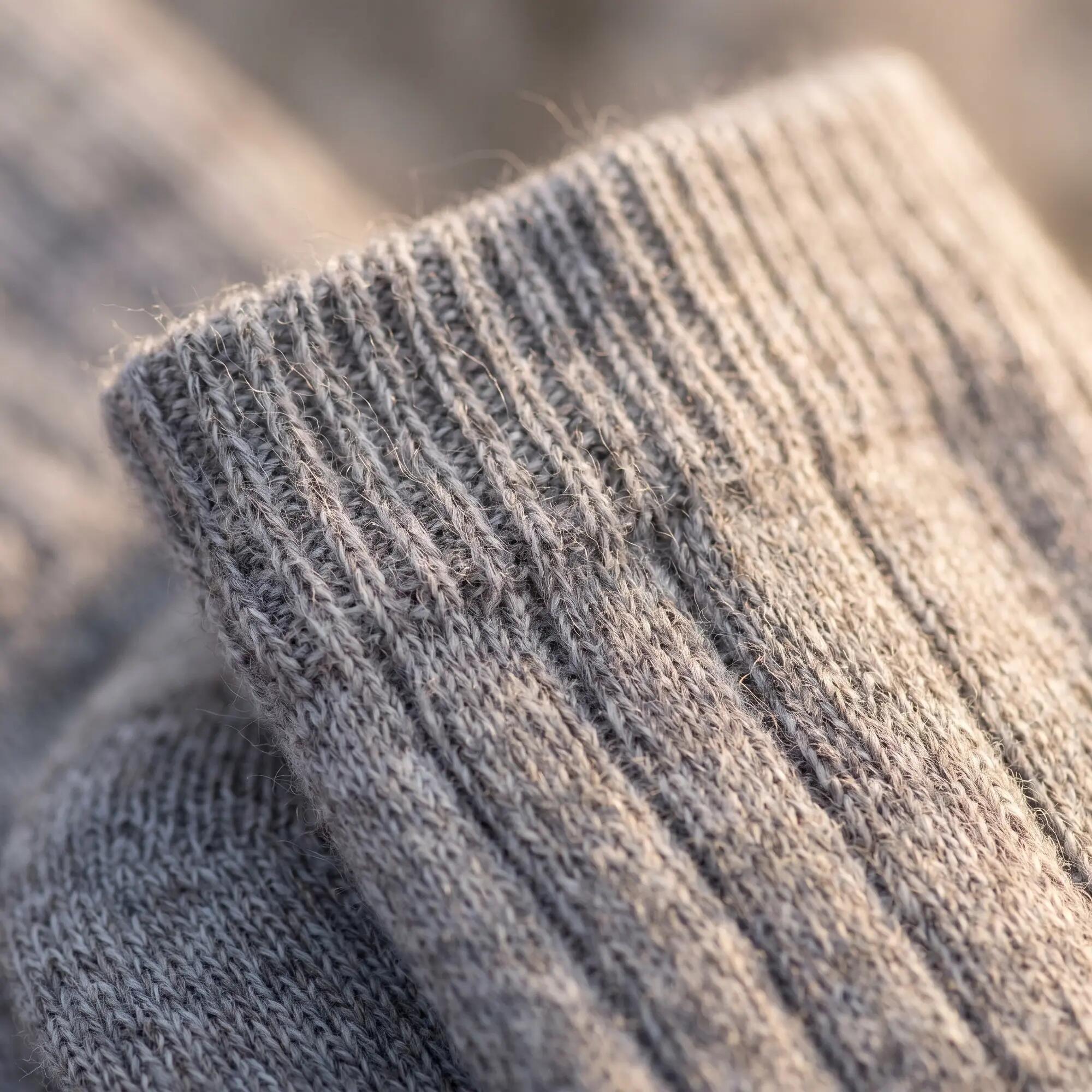 Damen Herren Freizeit Wollsocken dünn Alpaka Feinstrick weich im Sneaker 4 Paar 3/6