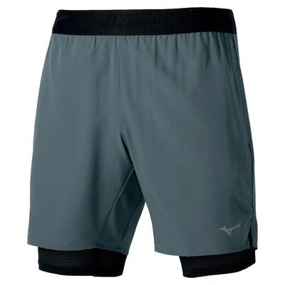 2 in 1 shorts mizuno core 7.5 inches
