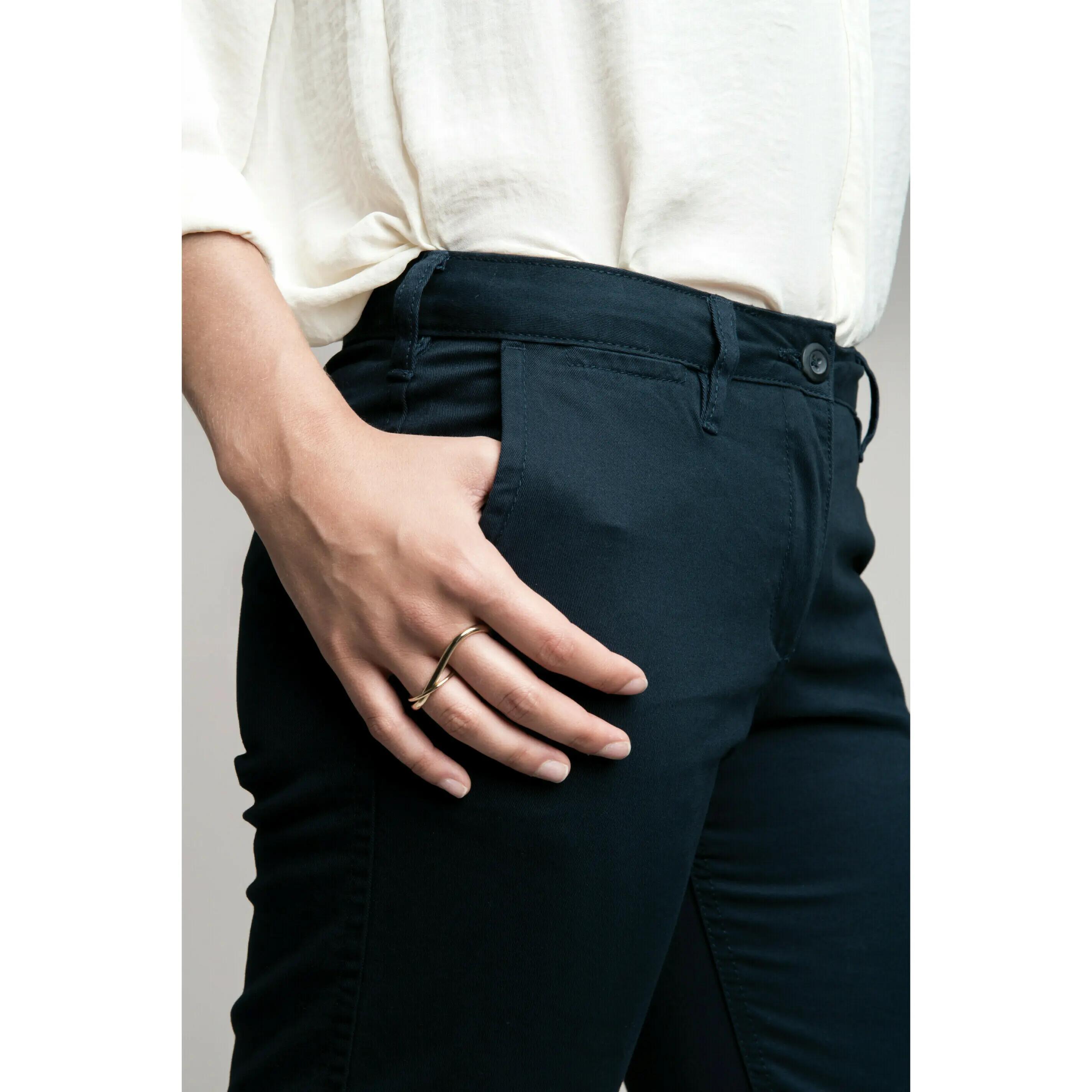 Damskie szorty z bawełny twill Kariban Chino 3/3