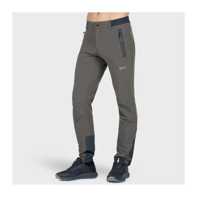 Pantalón montaña - Hombre - Flexible repelente - MOSQUE - Verde 3/4