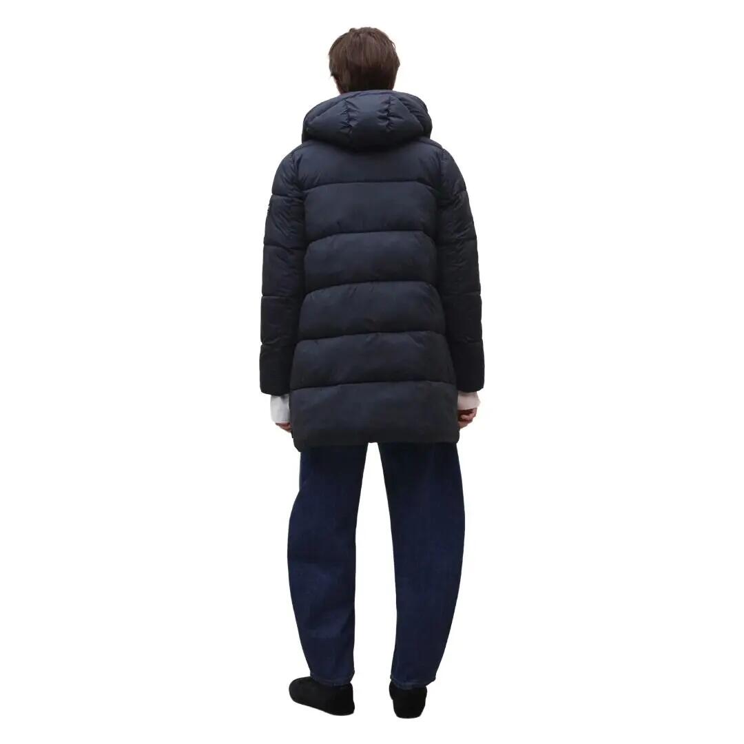Cazadora Azul Ecoalf Marangu Jacket Deep Navy Repelente Al Agua 3/4