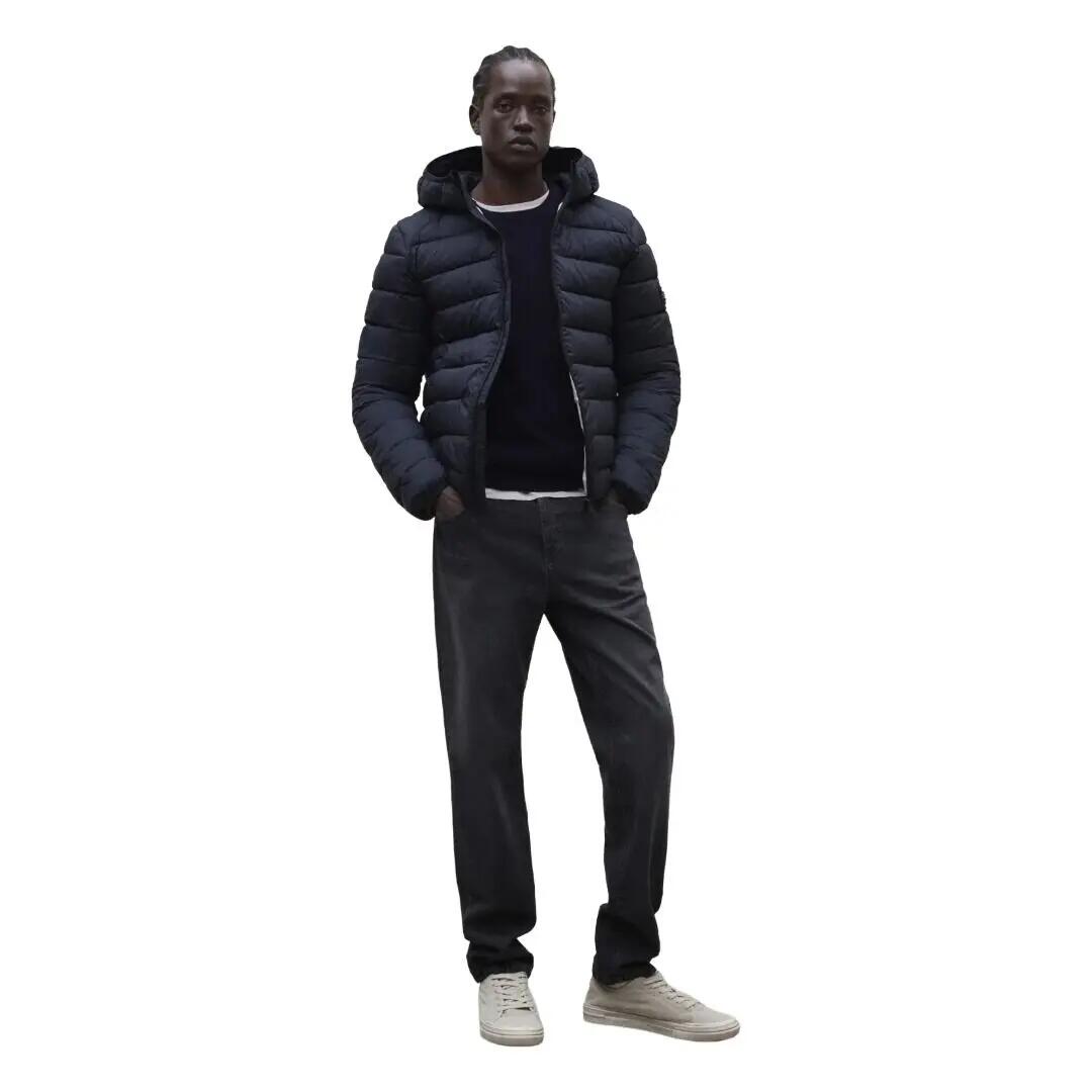 Cazadora Azul Marino Ecoalf Aspenalf Jacket Deep Navy Repelente Al Agua 4/5
