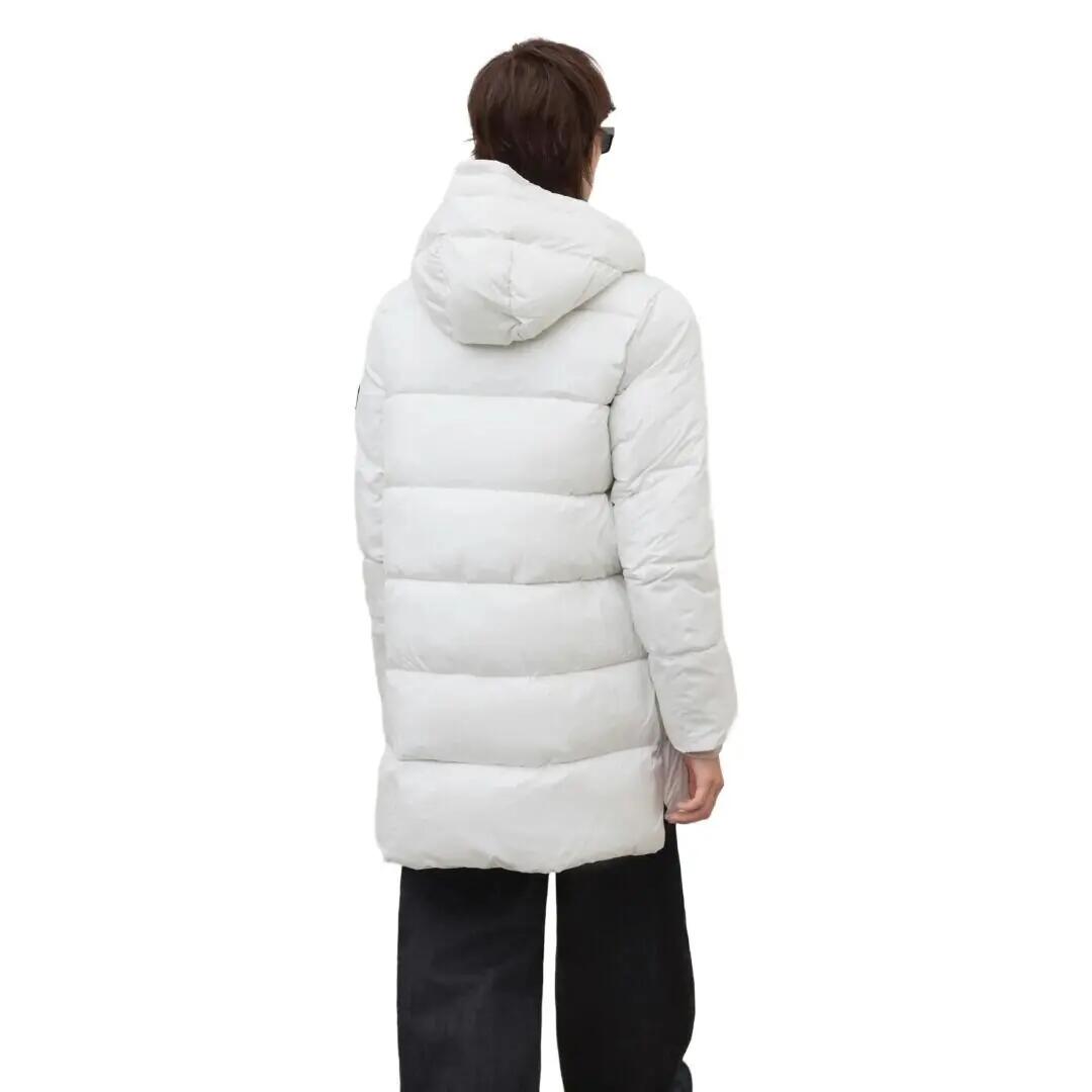 Cazadora Blanca Ecoalf Marangu Jacket Antartica Repelente Al Agua 3/4