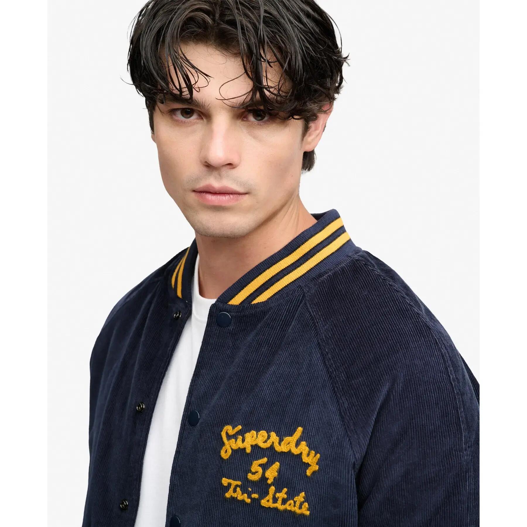 Blouson in velluto a coste Superdry Varsity 4/7