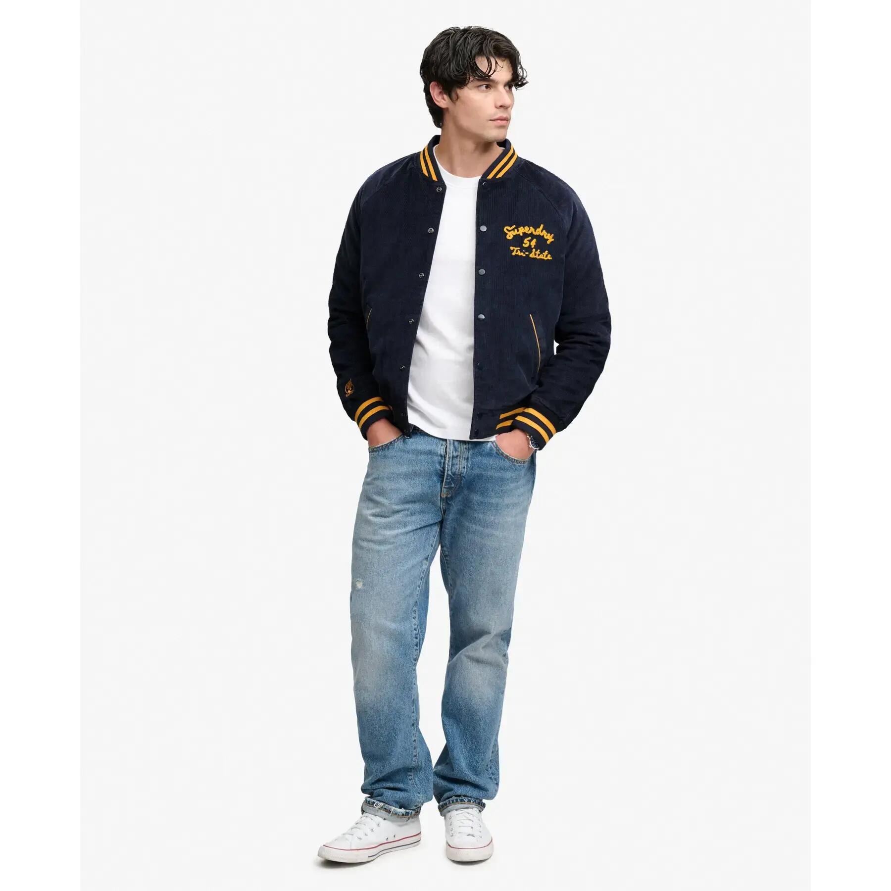 Blouson in velluto a coste Superdry Varsity 3/7